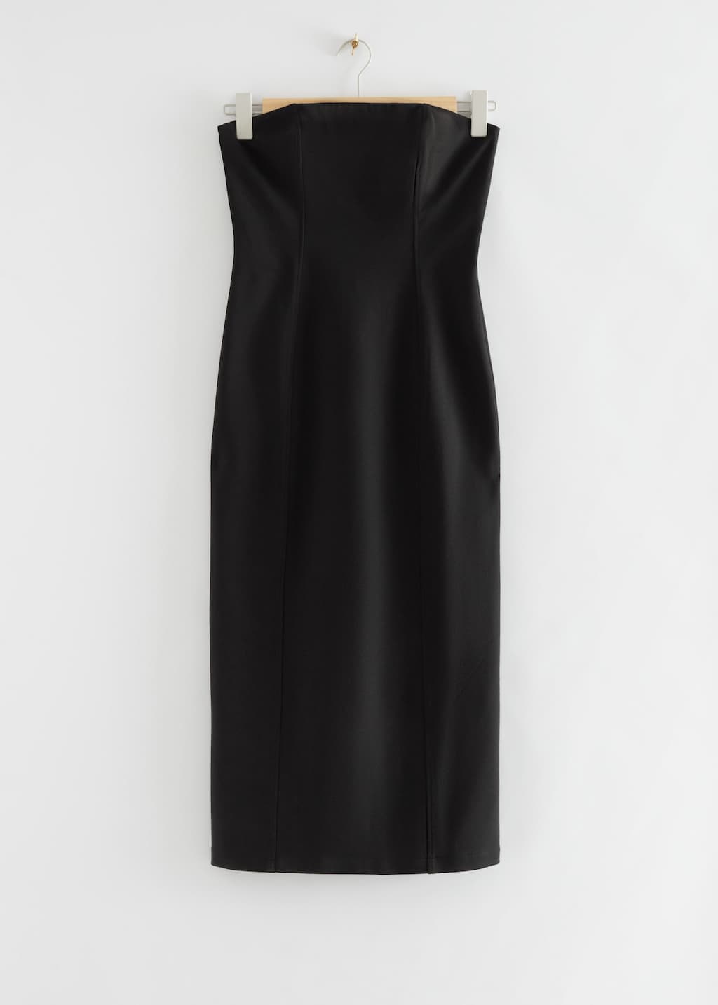 Robe tube midi ajustée - Noir - Still Life