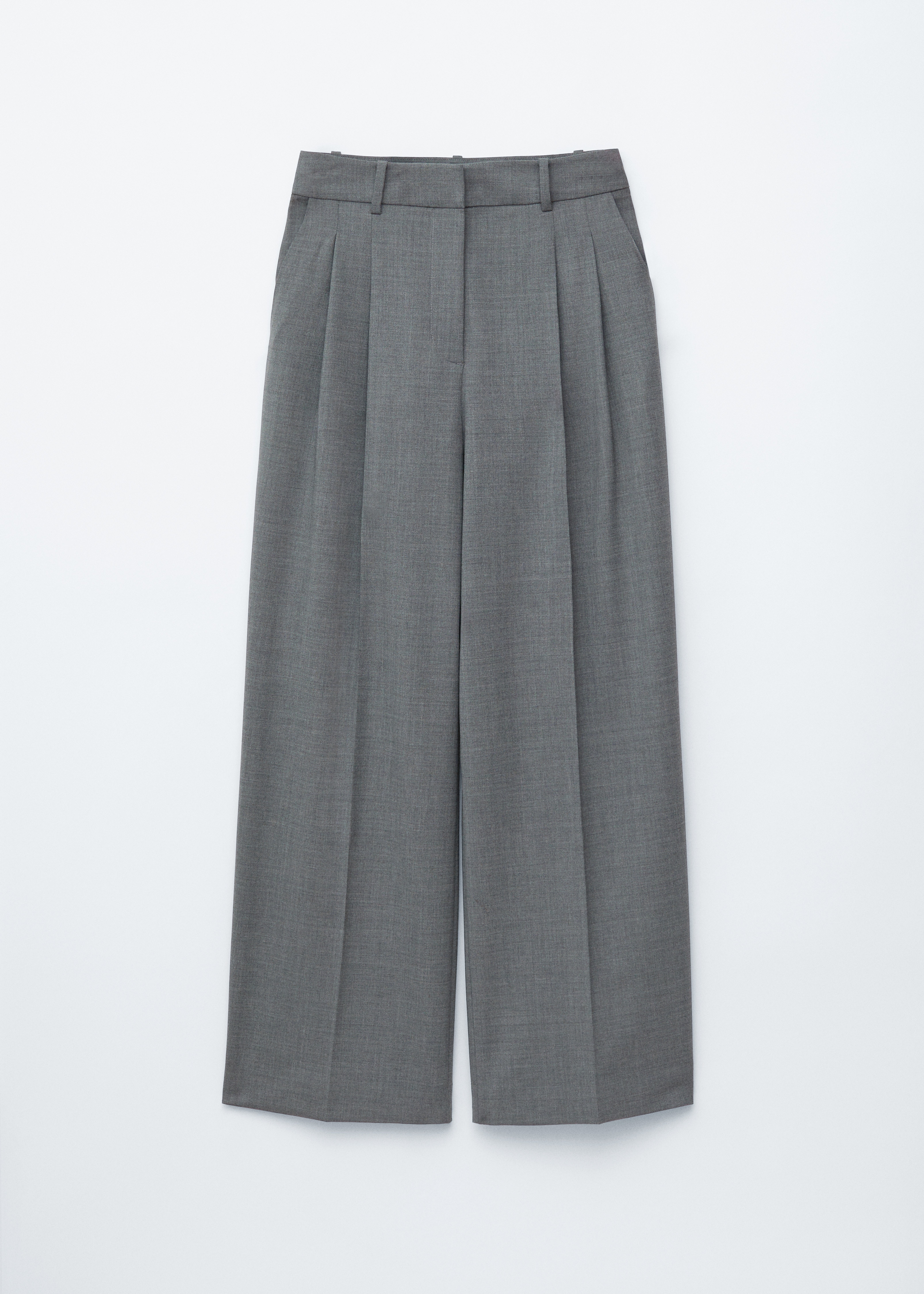 Elegante Hose aus Wolle - Grau