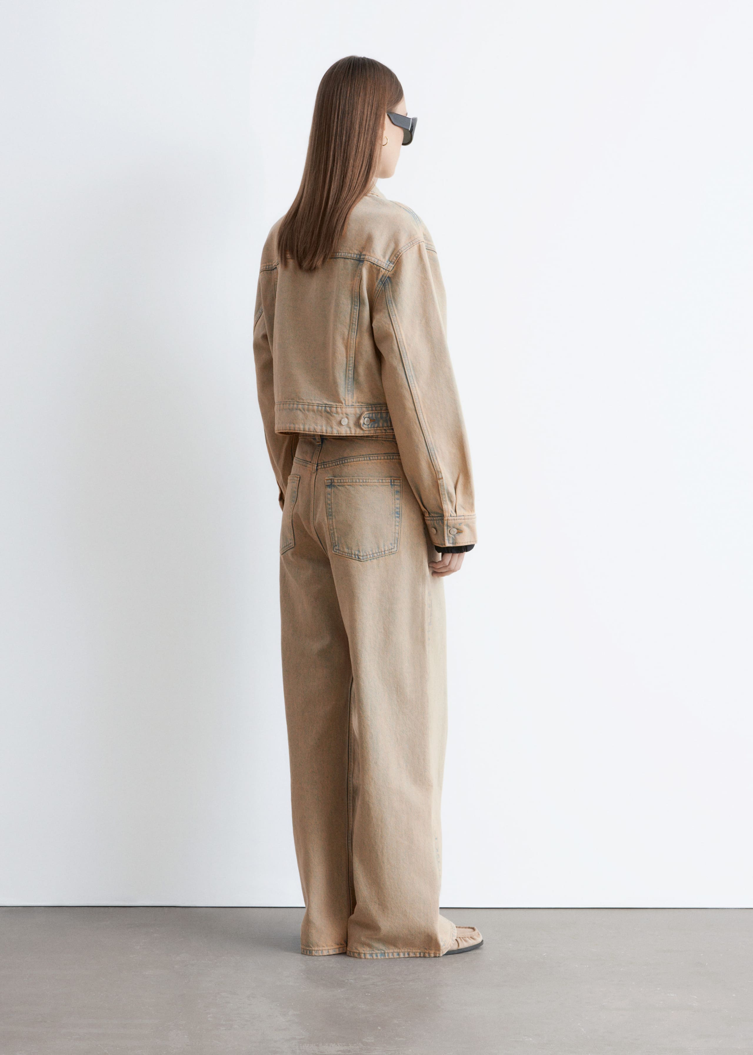 Image of Cropped Overdye Denim Jacket