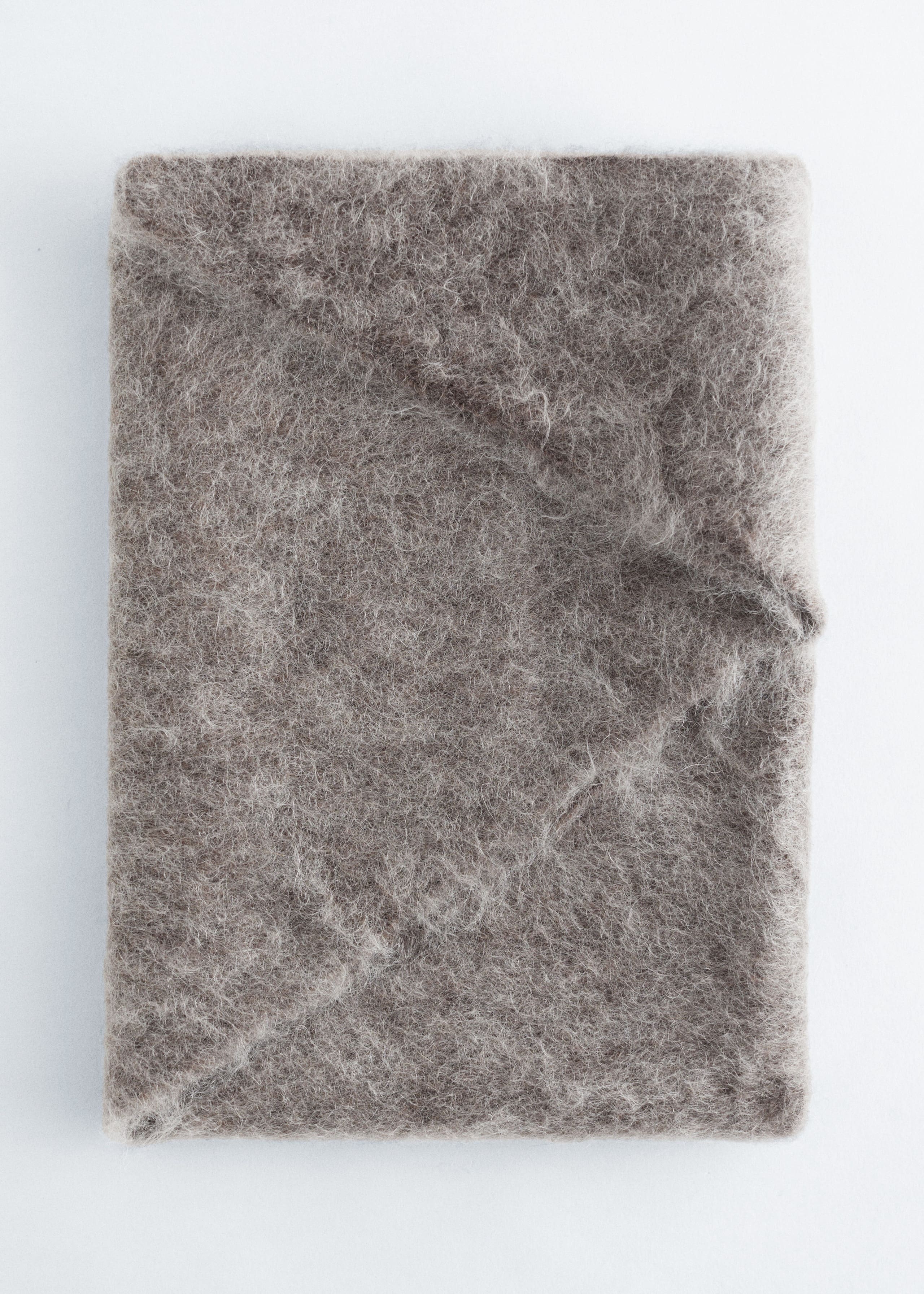Image of Mohair-Blend Brushed Triangle Scarf