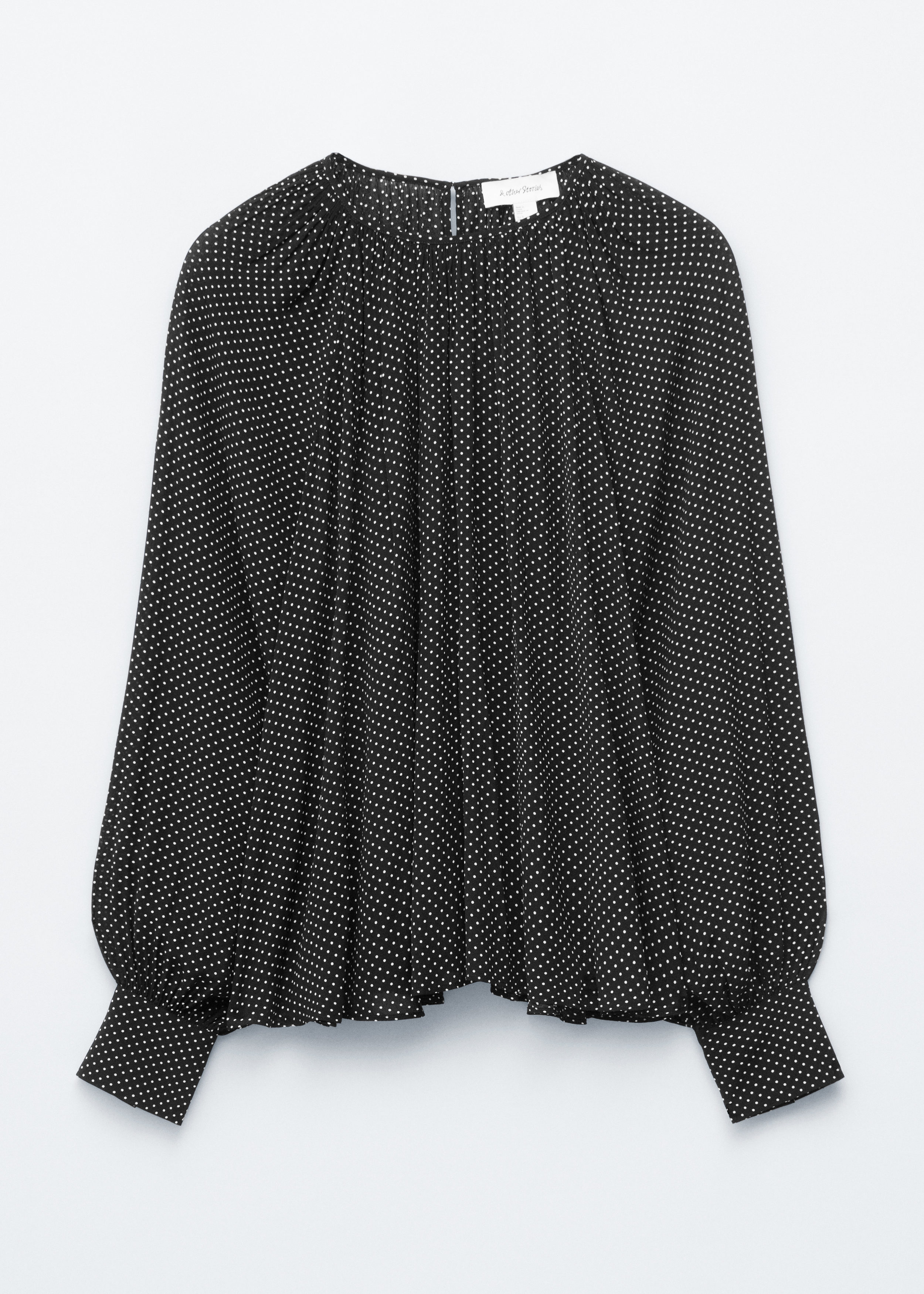 Balloon-Sleeve Blouse