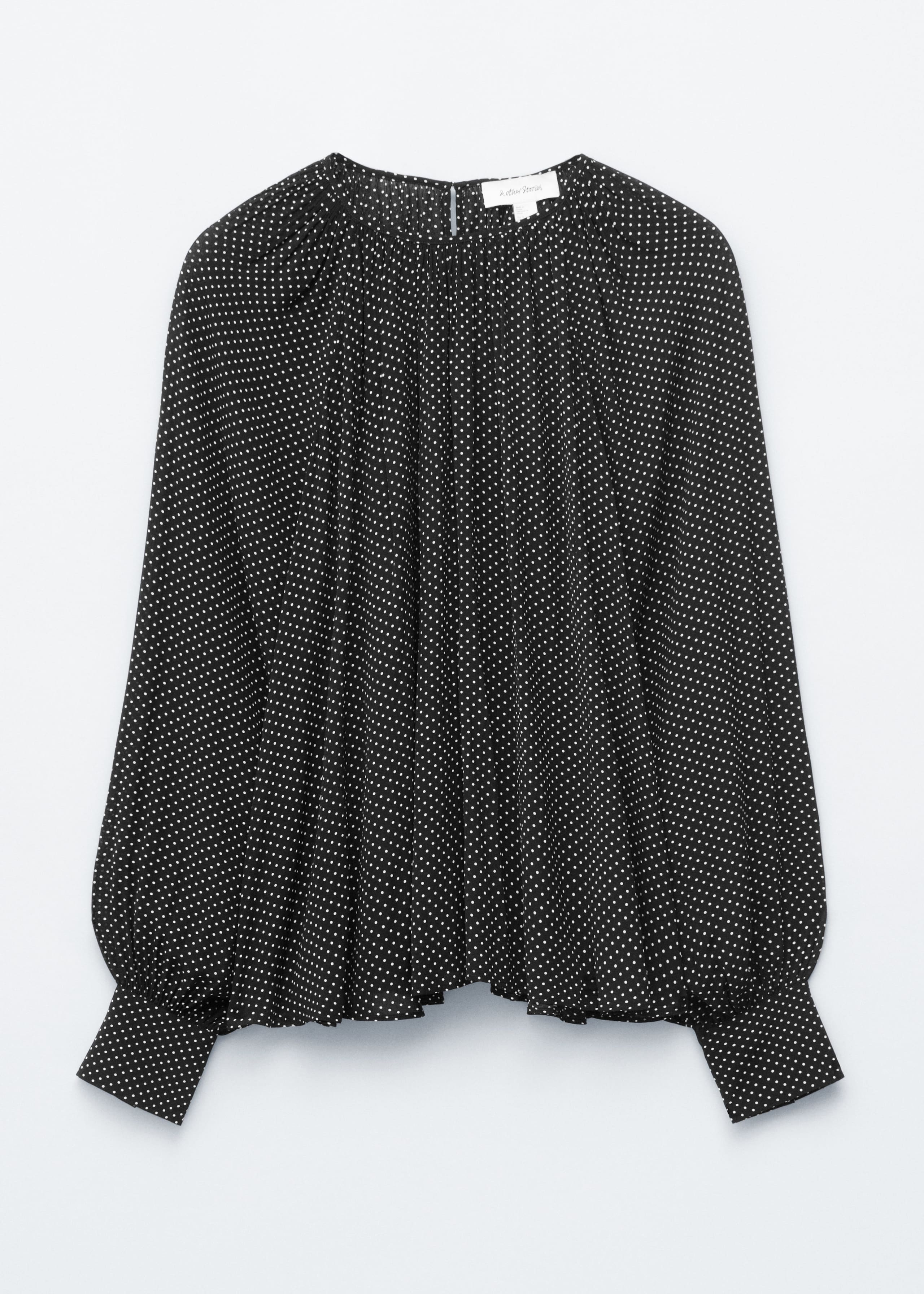 Image of Balloon-Sleeve Blouse