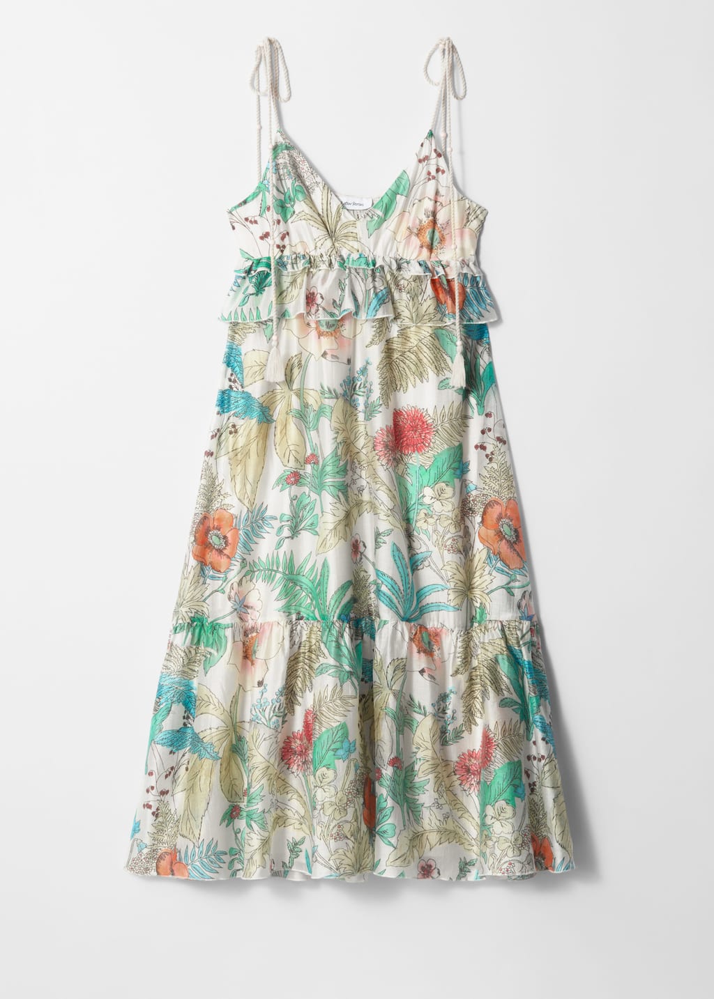 Image of Robe midi à bretelles