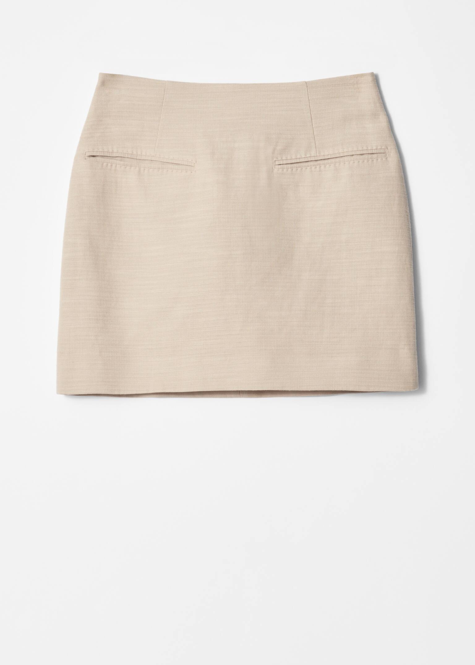 Mini-jupe habillée - Beige - 2