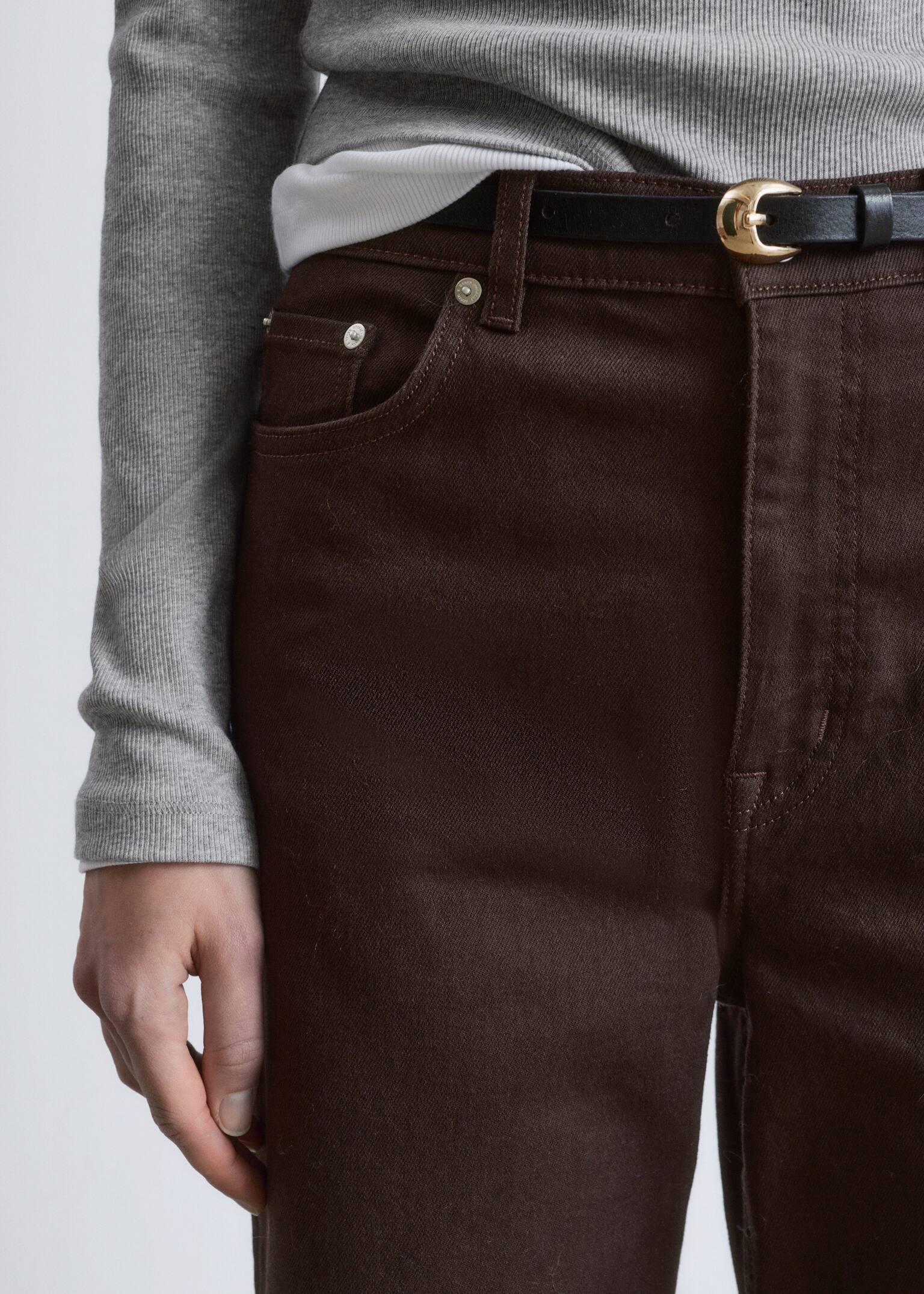 Wide-Leg Jeans - Dark Brown/Blue/Dark Blue/Dark Red/Mid Blue Wash/Light blue/Black/Medium Blue - 7