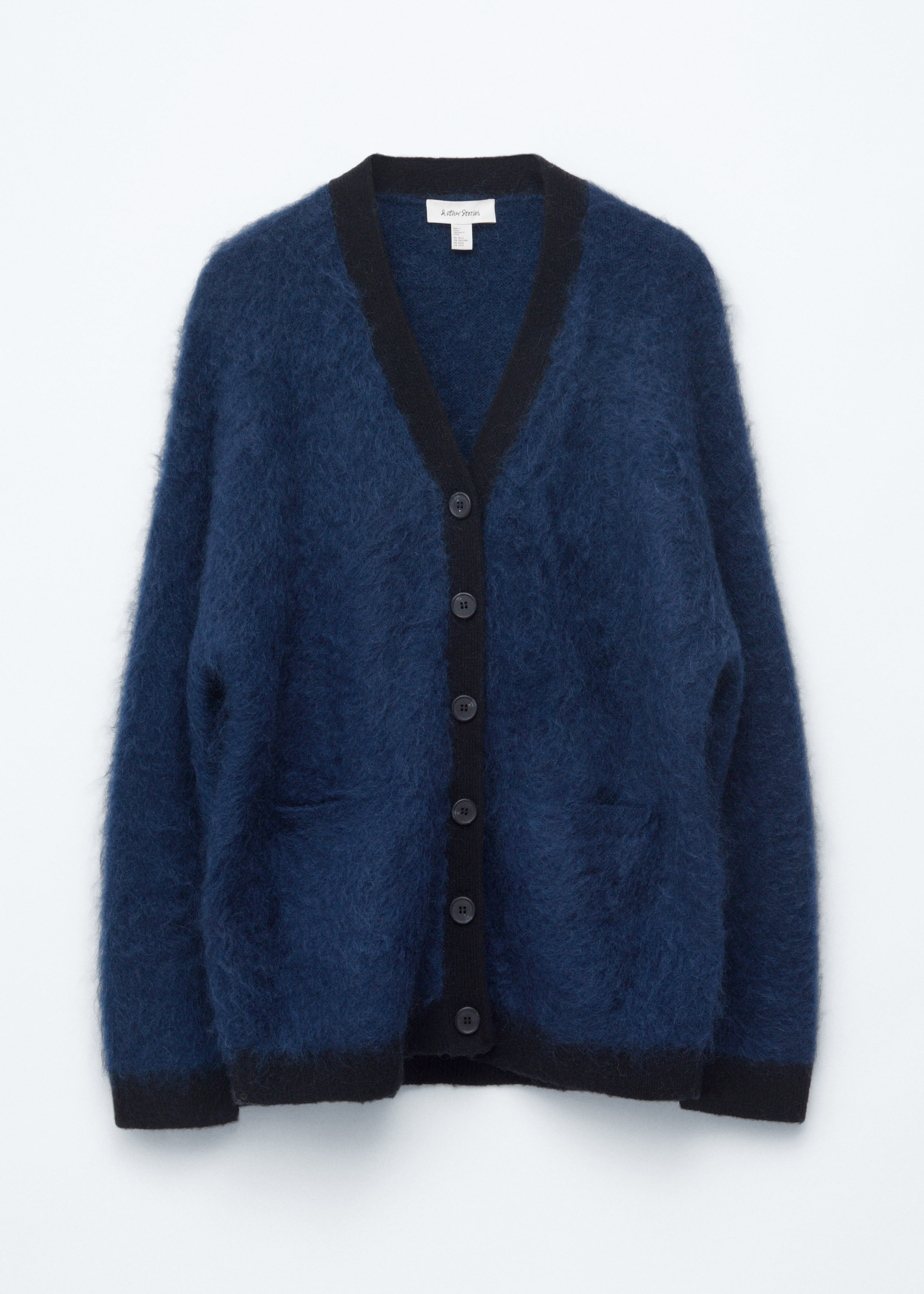 Knitted Mohair-Blend Cardigan - Dark Blue - & Other Stories US