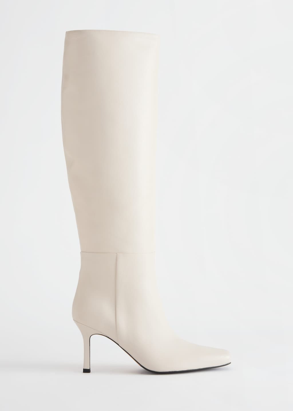 KneeHighLeatherBoots - White - Natura morta