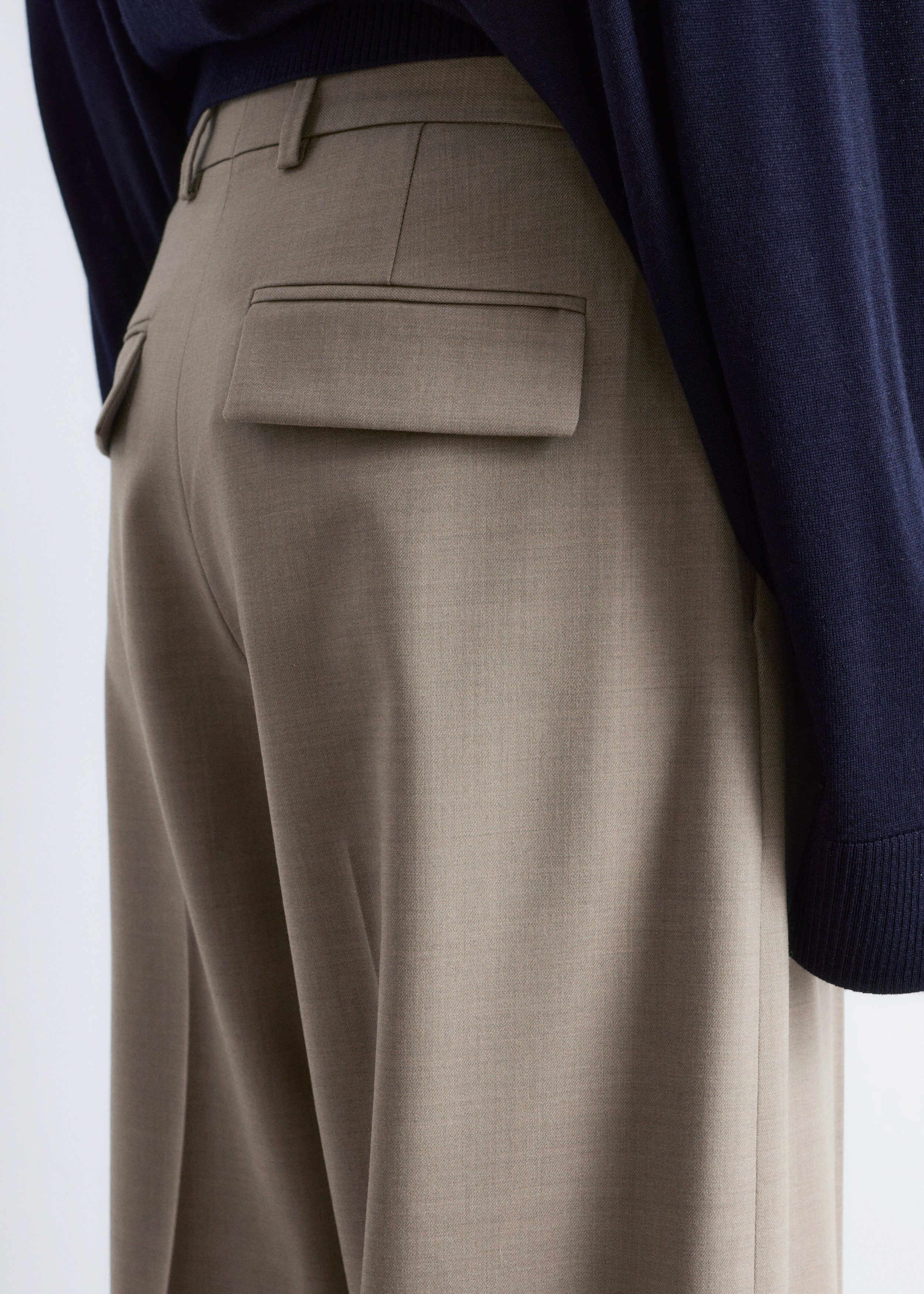 Wool Press-Crease Trousers - Mole - & Other Stories GB