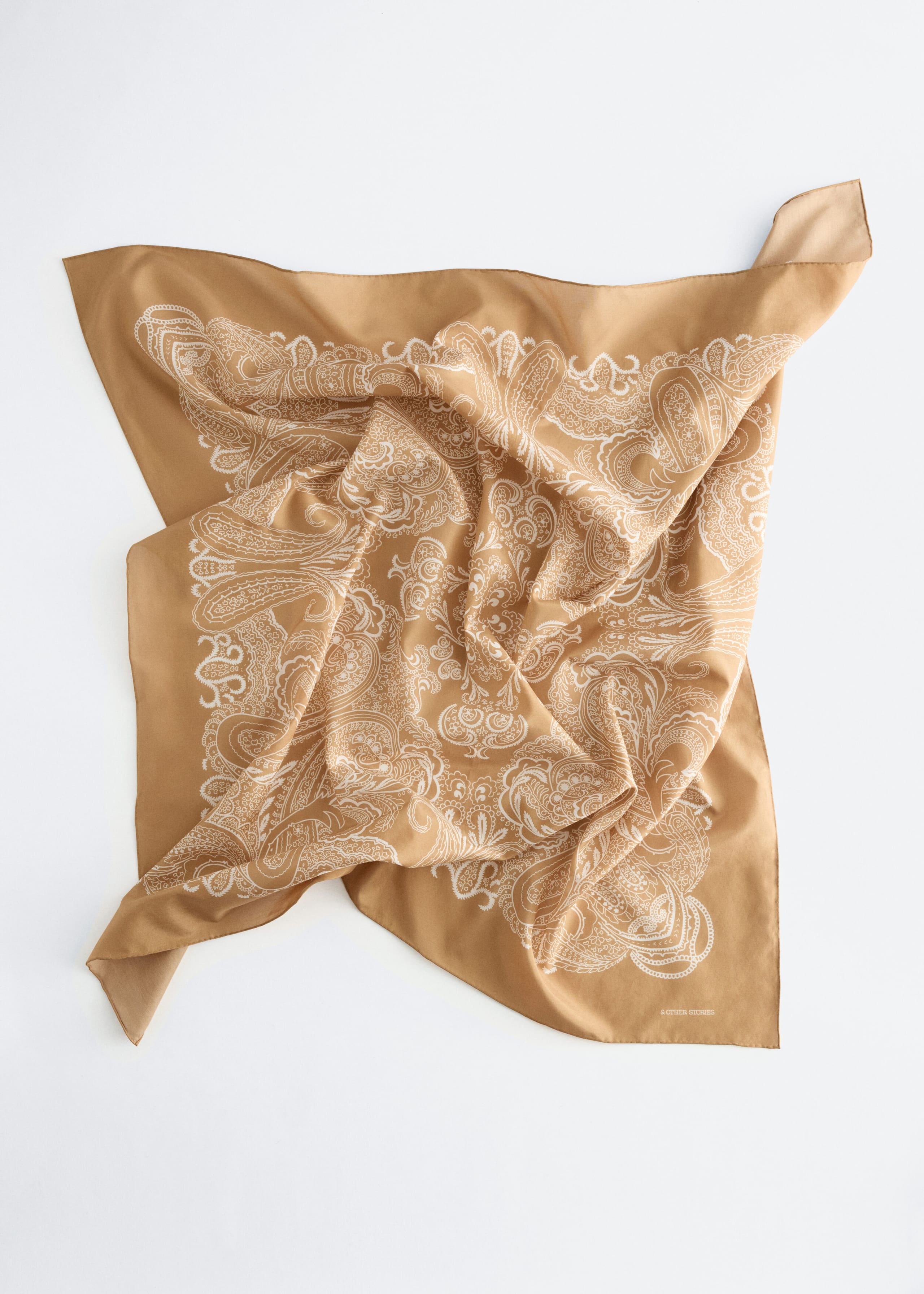 Silk-Blend Paisley Scarf - Beige/Paisley - Still Life