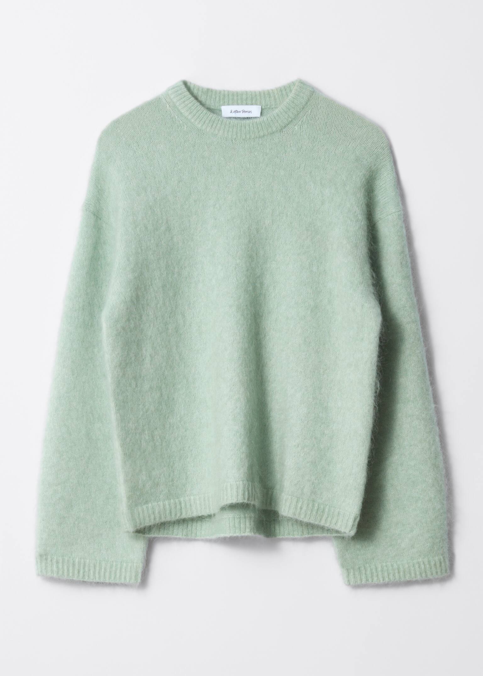 Maglione in misto mohair - Menta/Blu scuro/Marrone scuro/Verde chiaro/Rosso scuro/Talpa/Chiazzato grigio/marrone/Beige