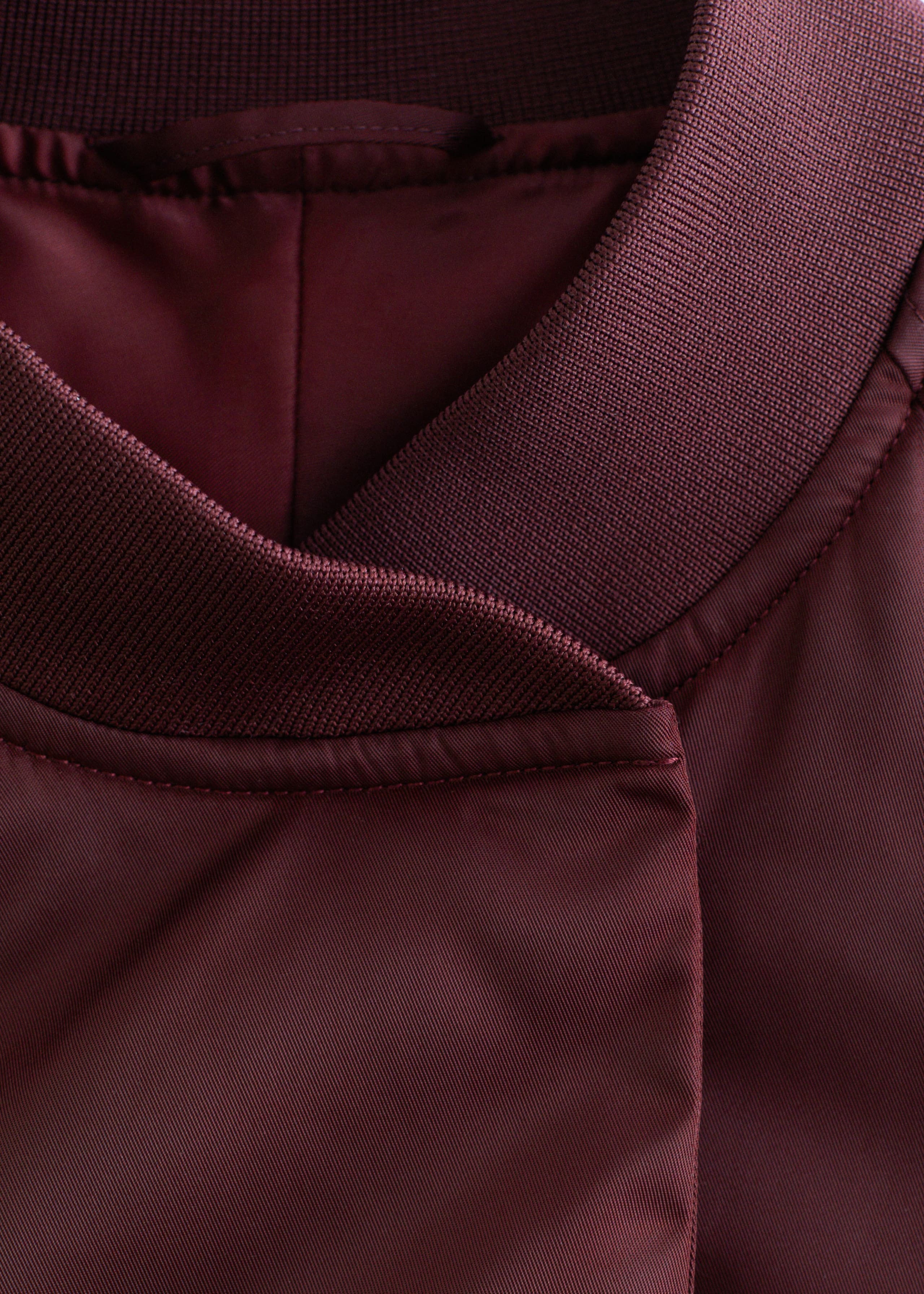 Image of Voluminous-Sleeve Bomber Jacket