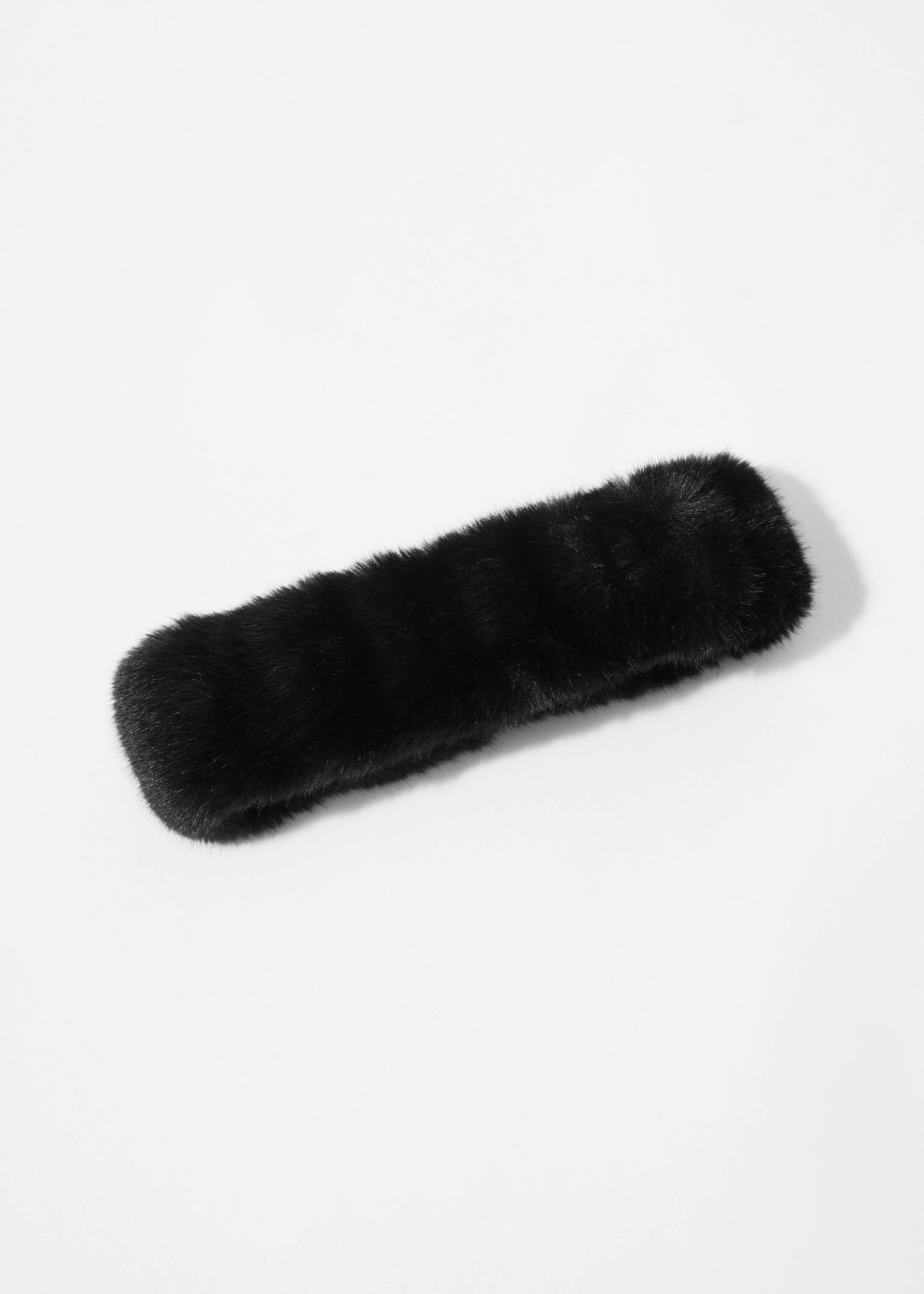 Zobacz większy obraz: Faux Fur Headband - Czarny - ONA | H&M PL 1