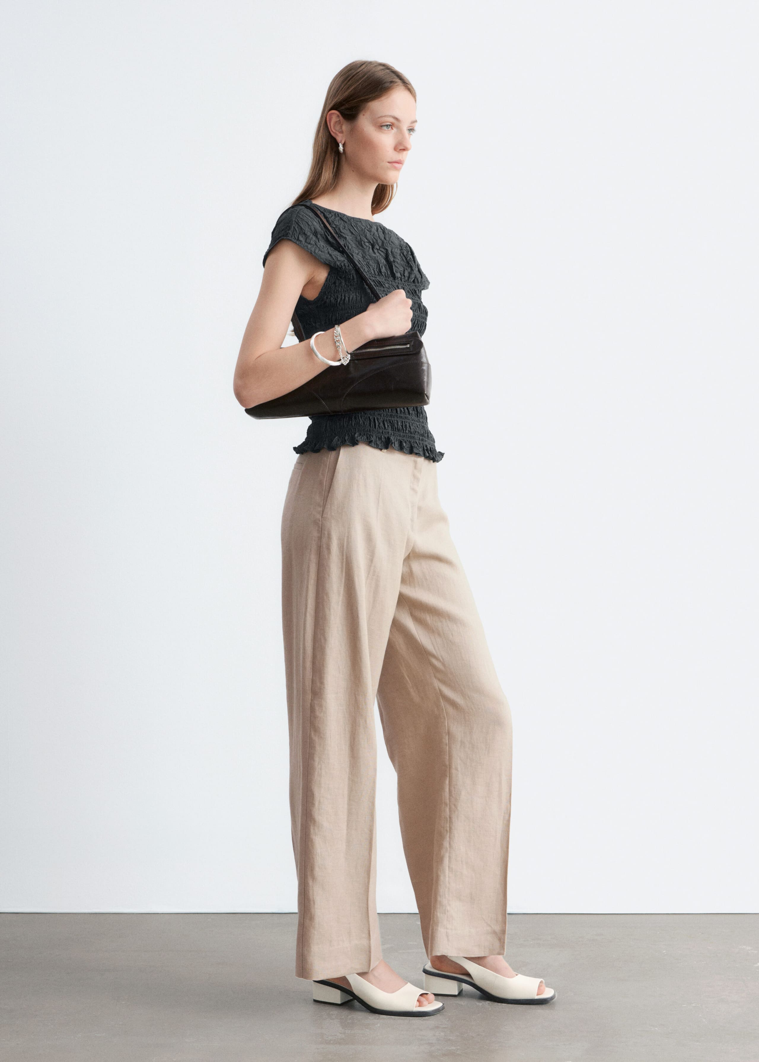 Image of Gesmoktes Oberteil mit U-Boot-Ausschnitt