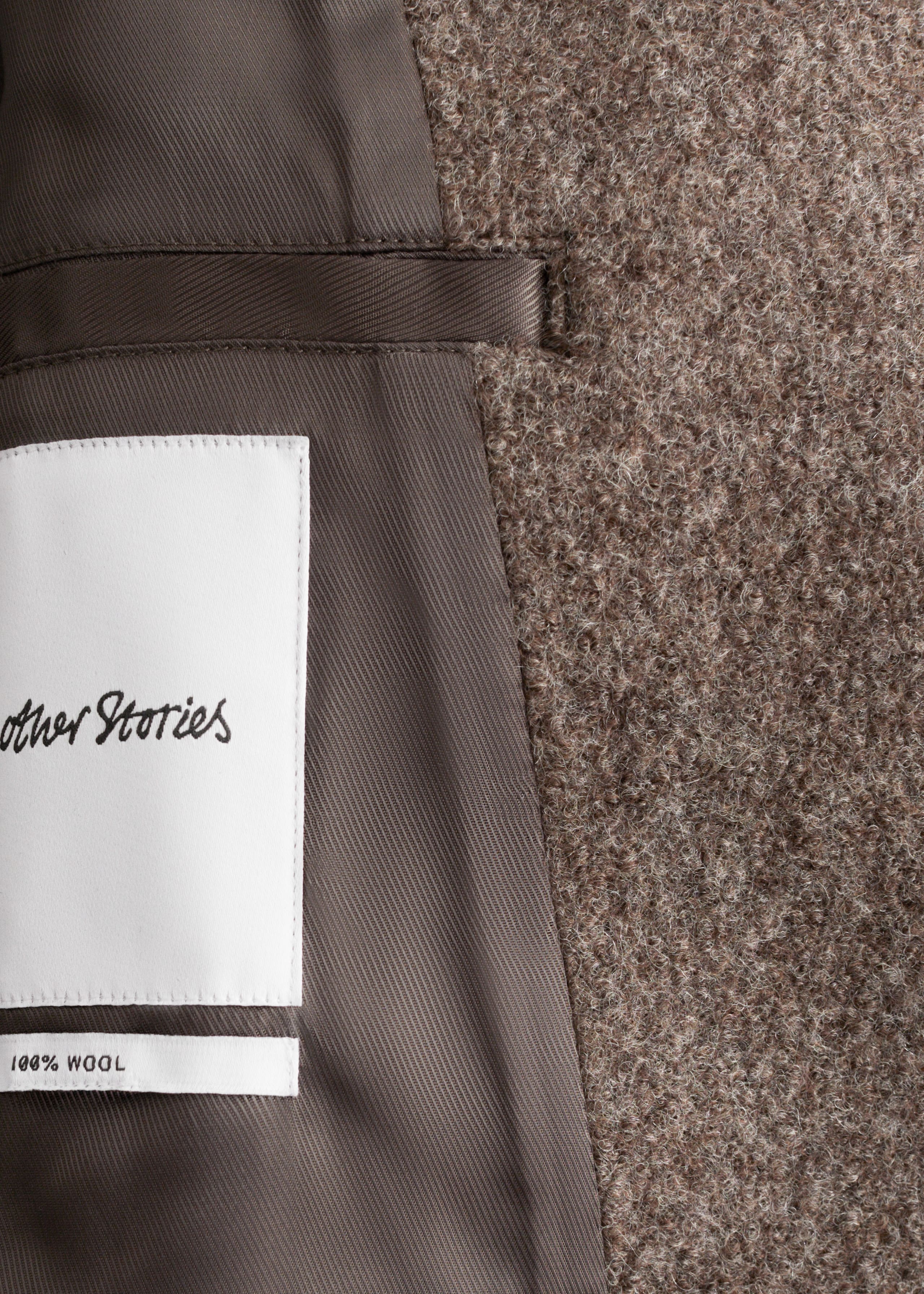 Image of Asymmetric Wool Jacket