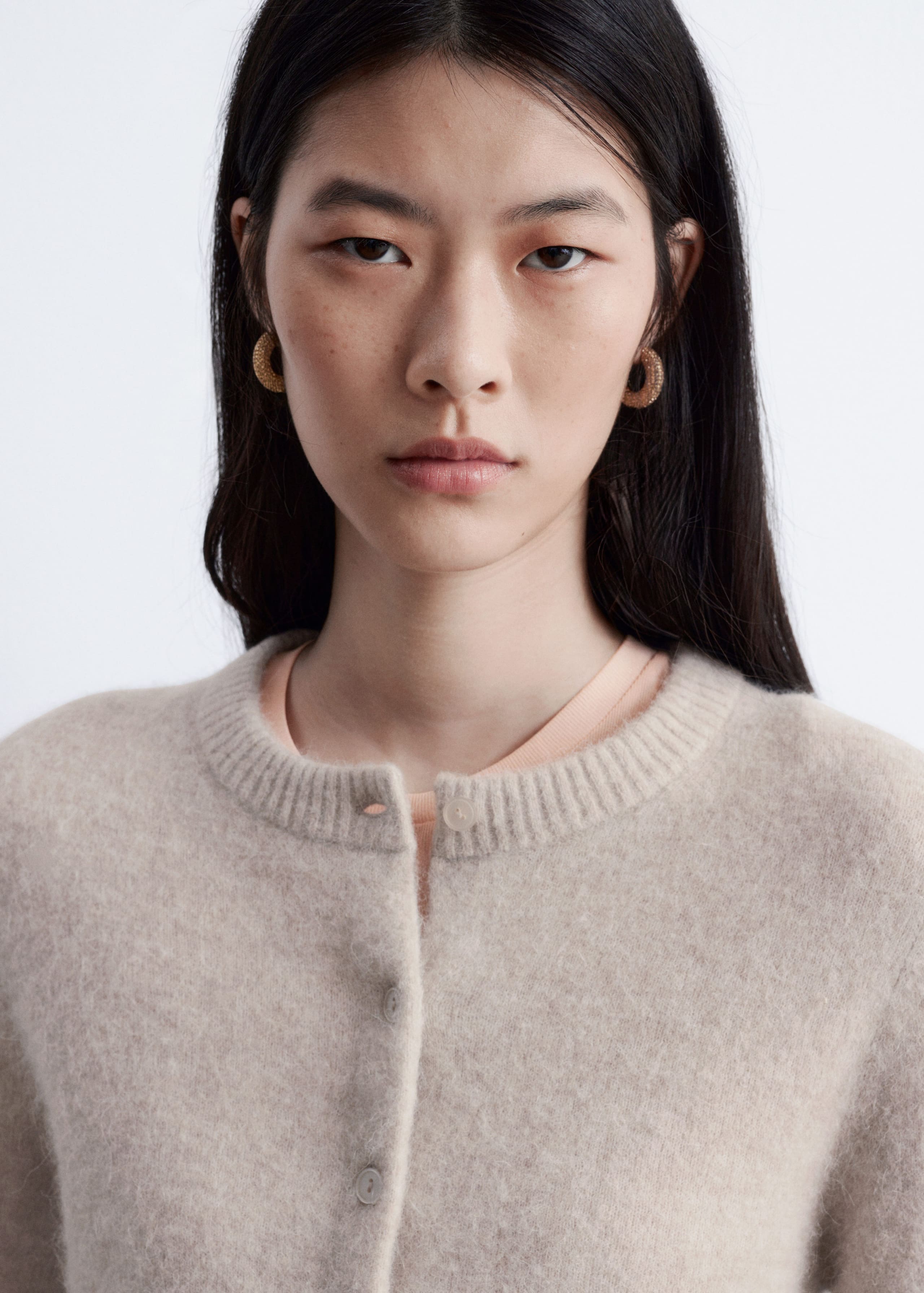 Image of Alpaca-Blend Knit Cardigan