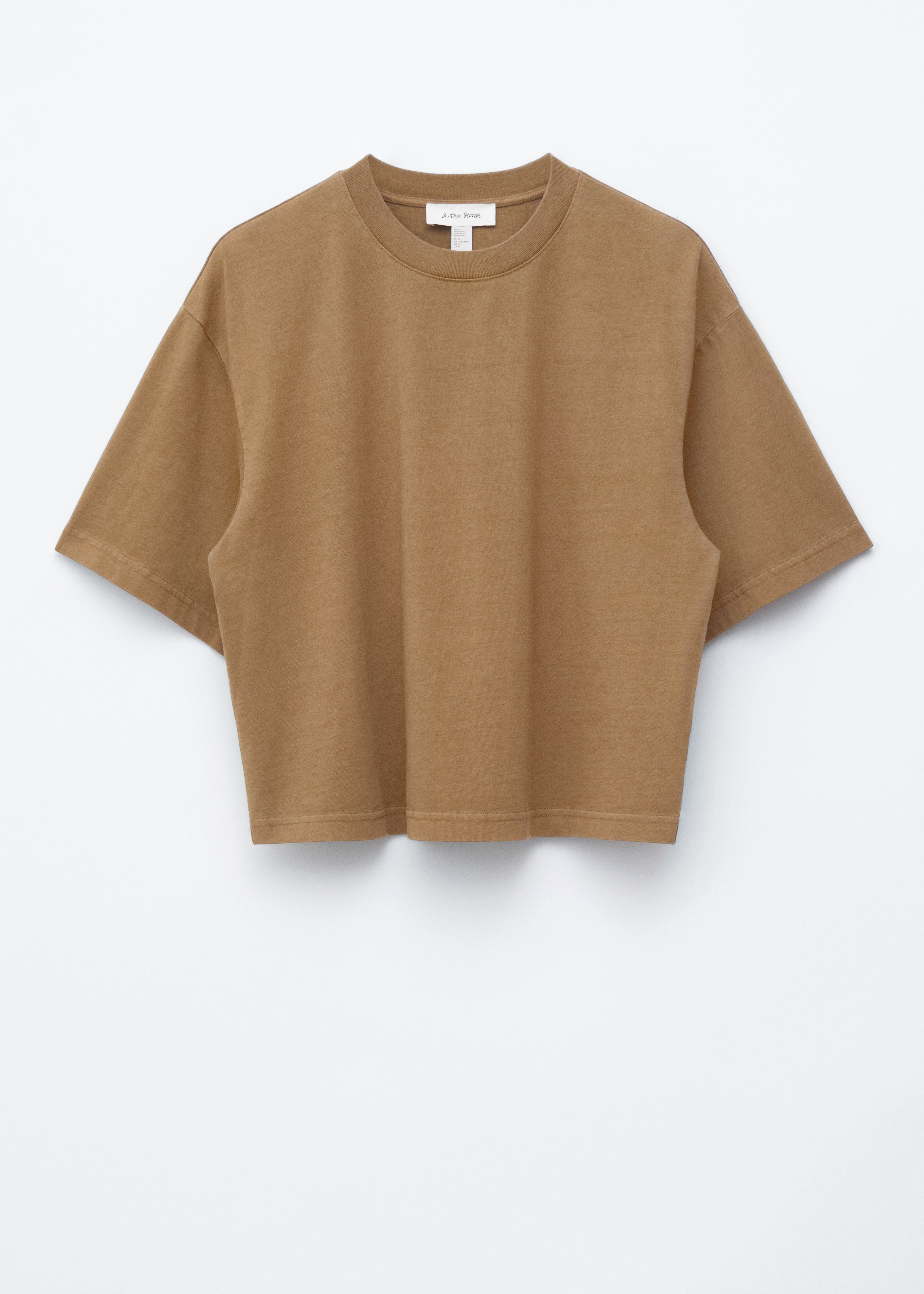 T-shirt boxy - Marrone/Nero/Bianco/Grigio