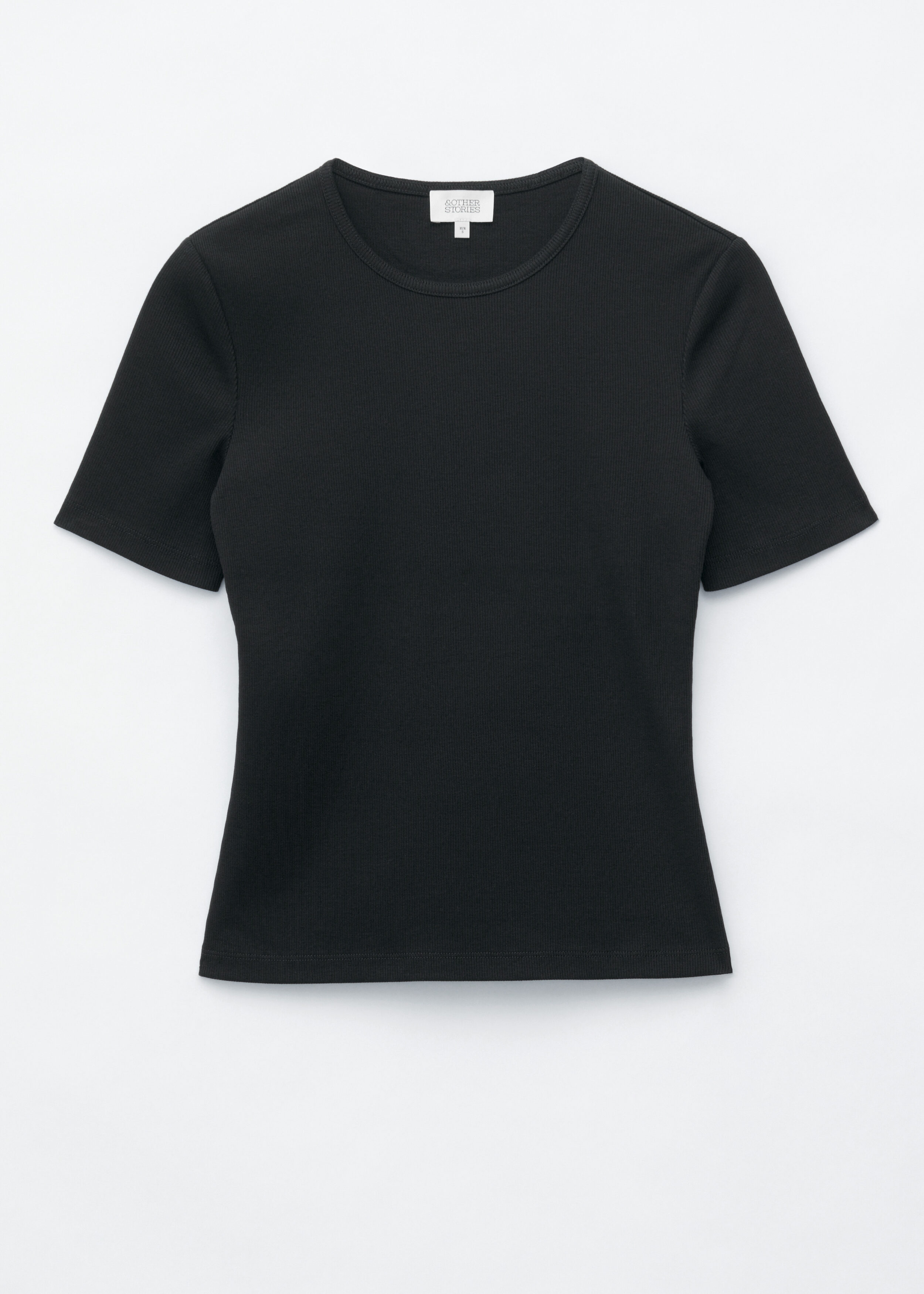 Cotton Crew-Neck T-Shirt - Black - & Other Stories US
