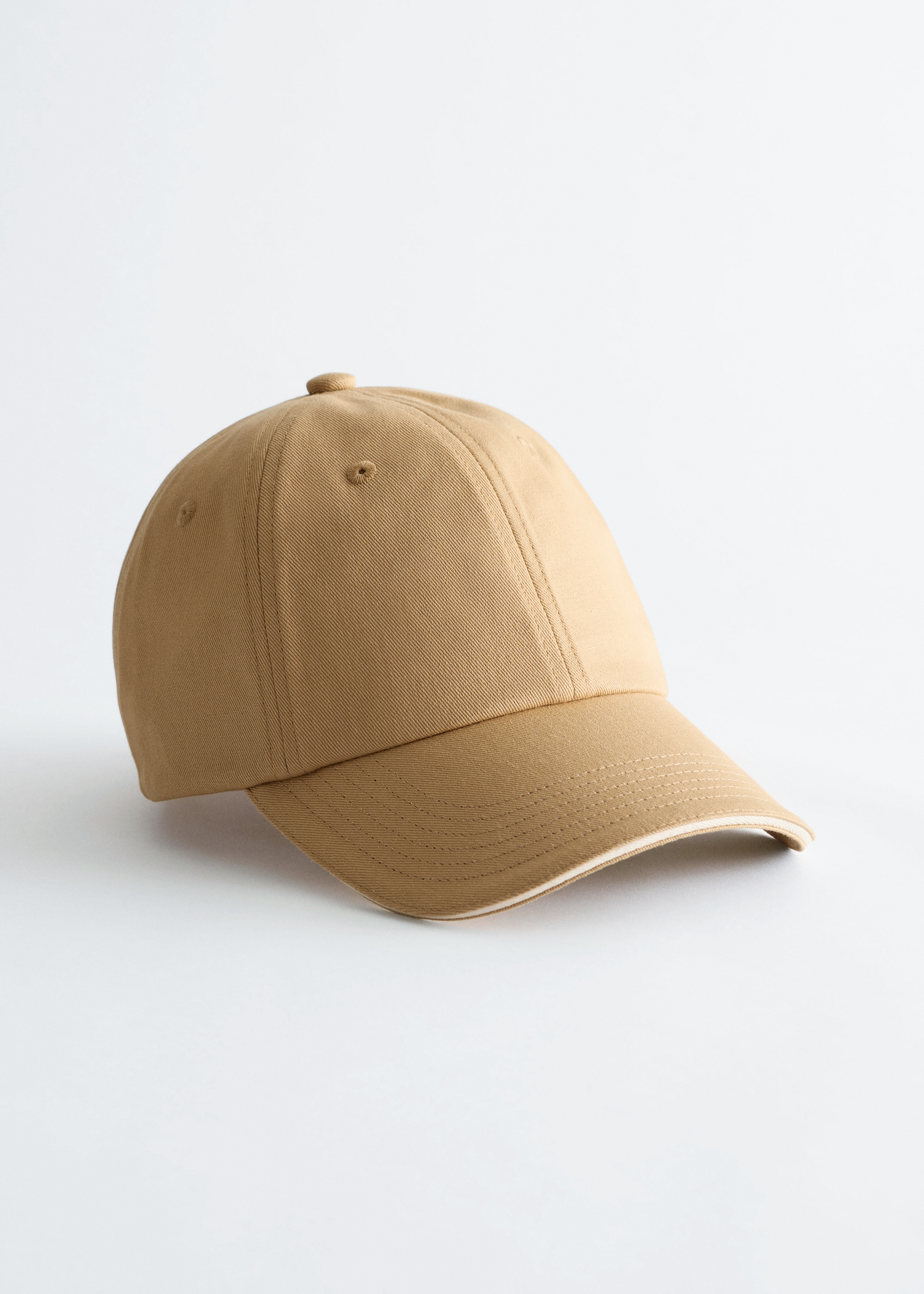 Cappellino da baseball in twill di cotone - Giallo/Verde kaki/Blu cielo