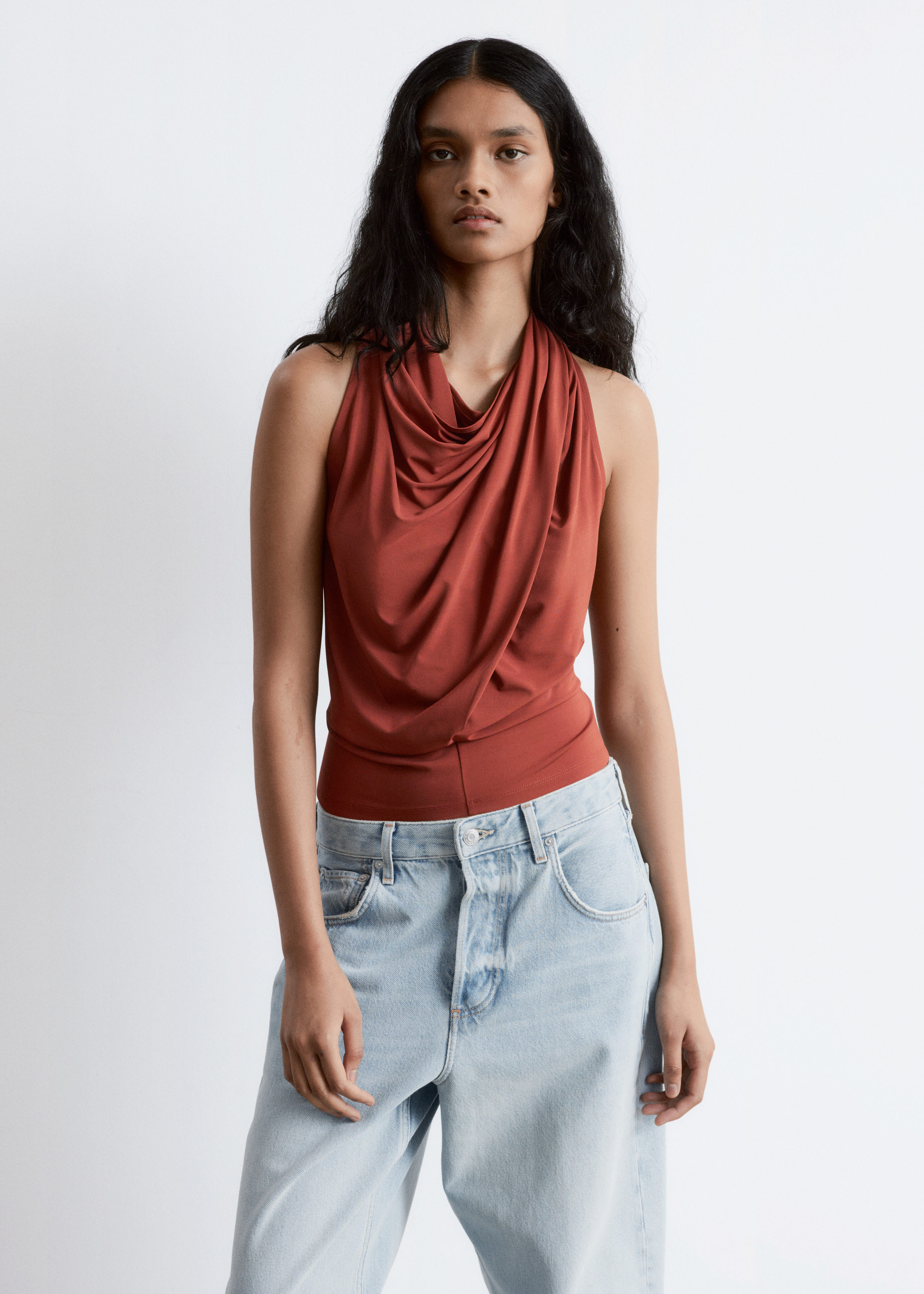 Metallic Jacquard Peplum Top - Gold - & Other Stories US