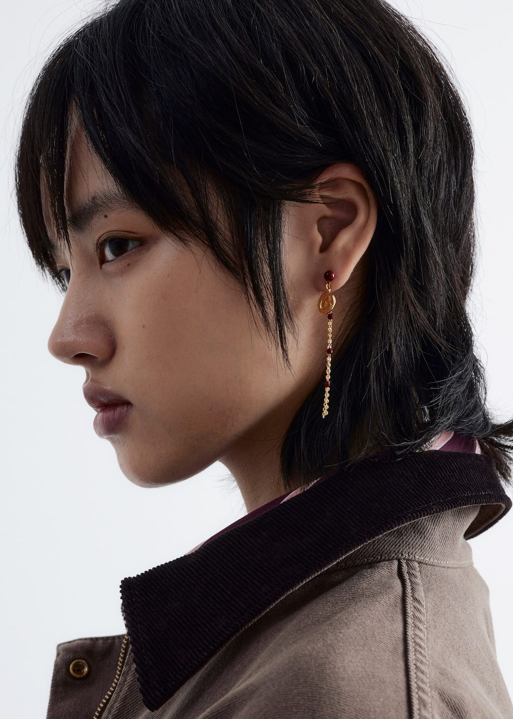 Image of Charm Hoop Earrings