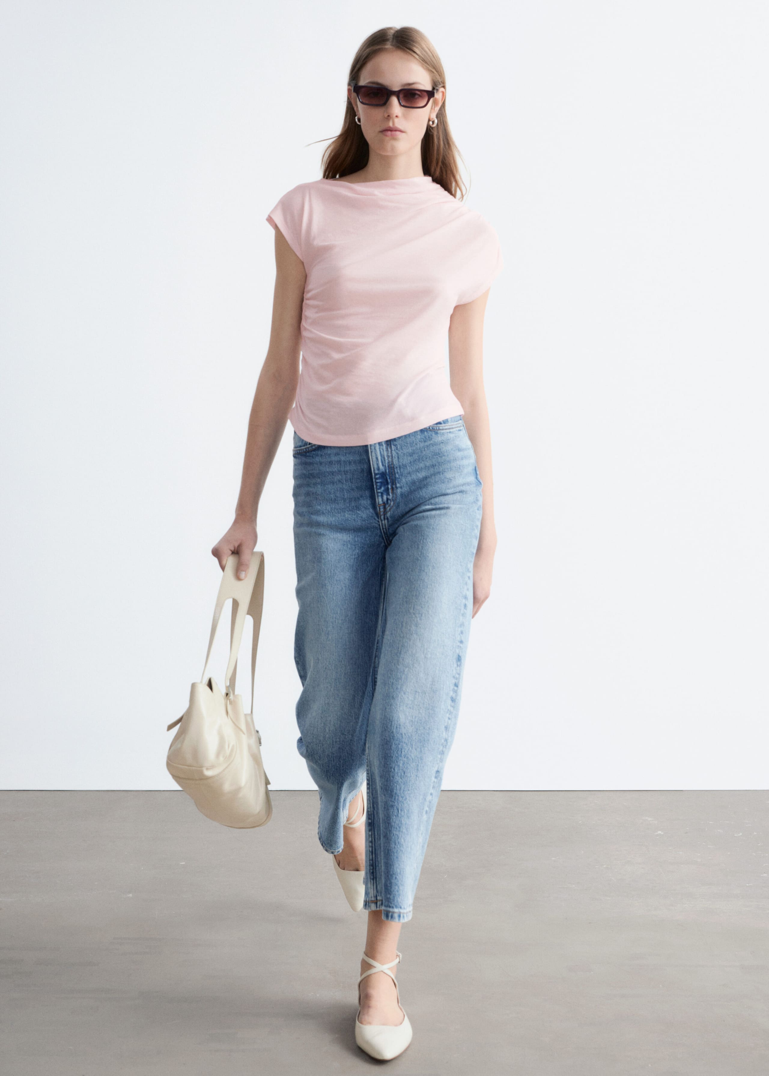 Image of Haut drapé en jersey