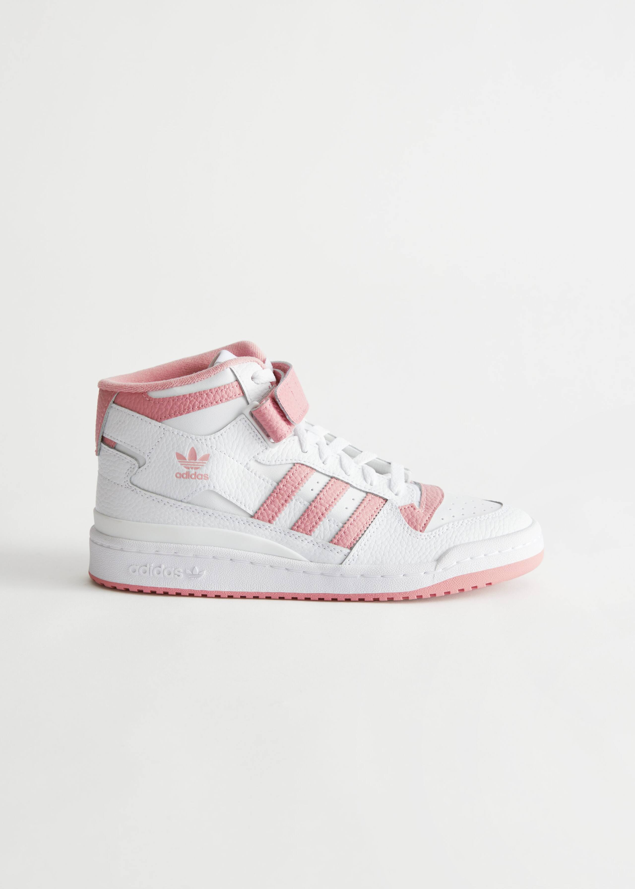 adidas Forum Mid Sneakers - White/Pink - Natura morta