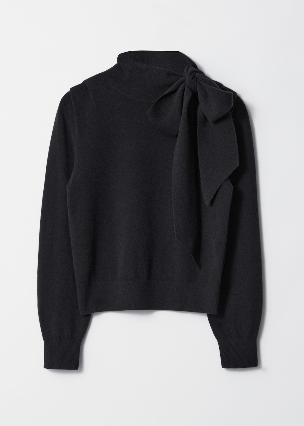 Pull en laine mérinos avec lien à l’encolure - Gris - Still Life