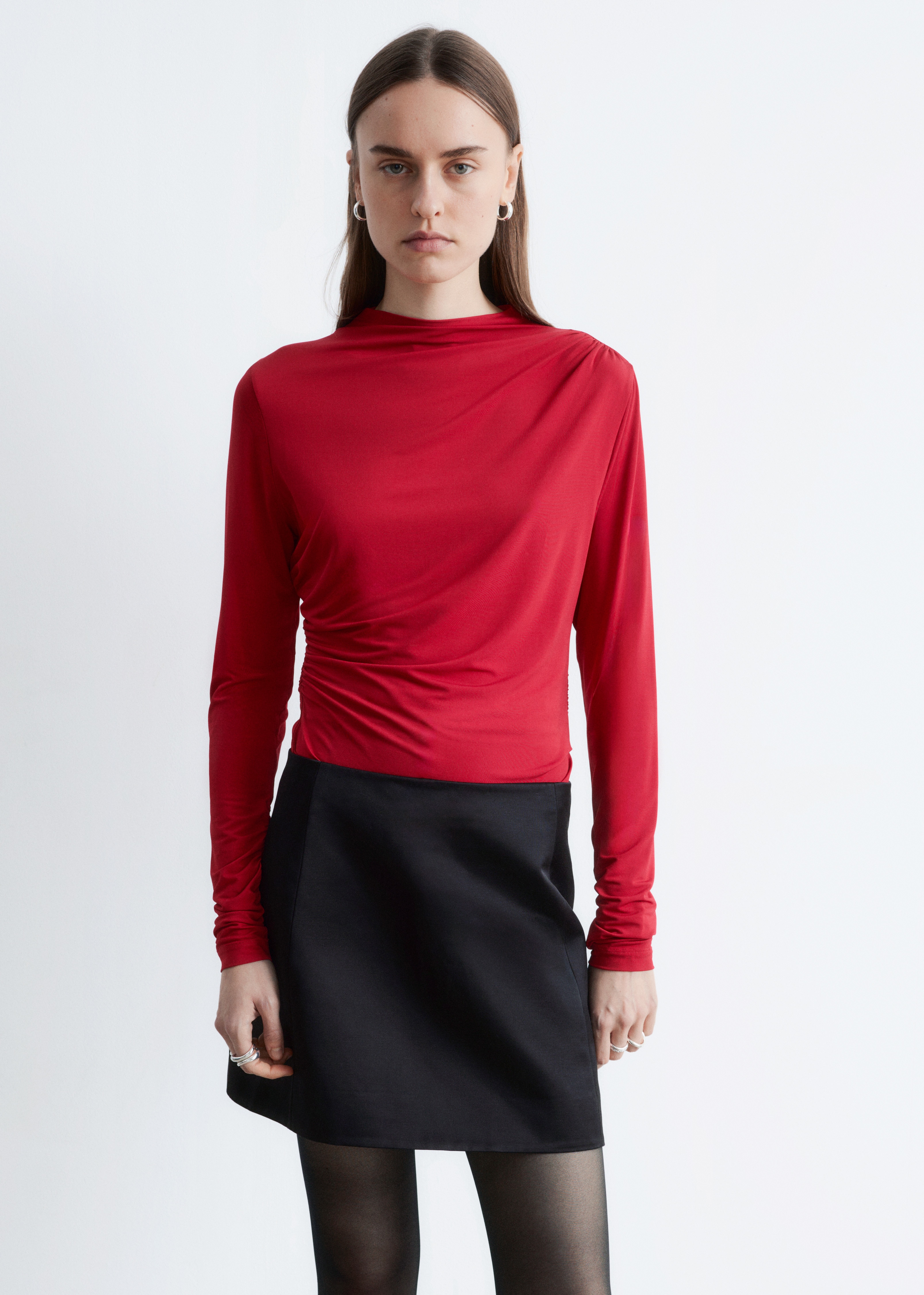 Draped Top - Κόκκινο