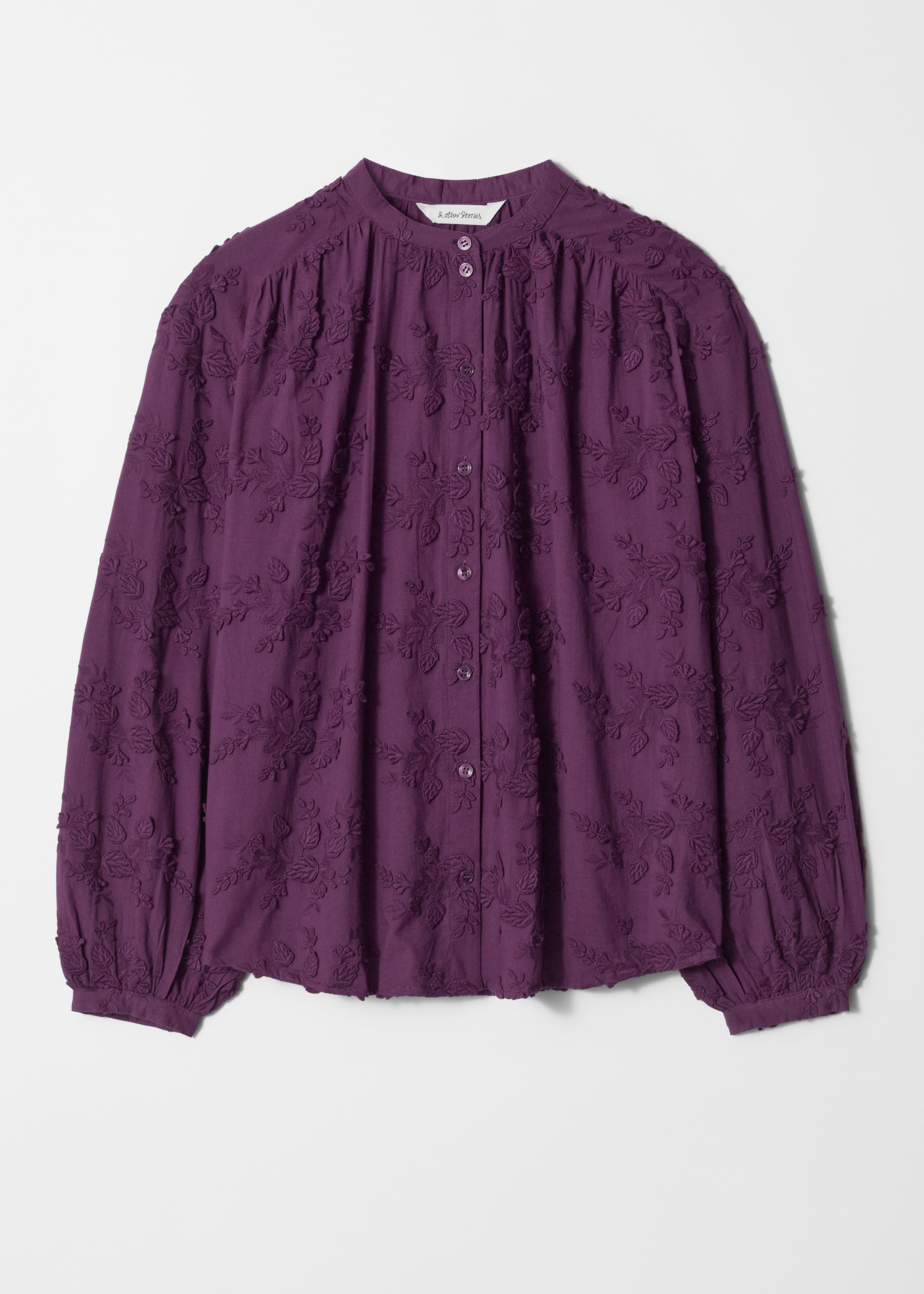 Nagyobb kép megtekintése: Virágos, bő szabású blúz - Purple - NŐI | H&M HU 5