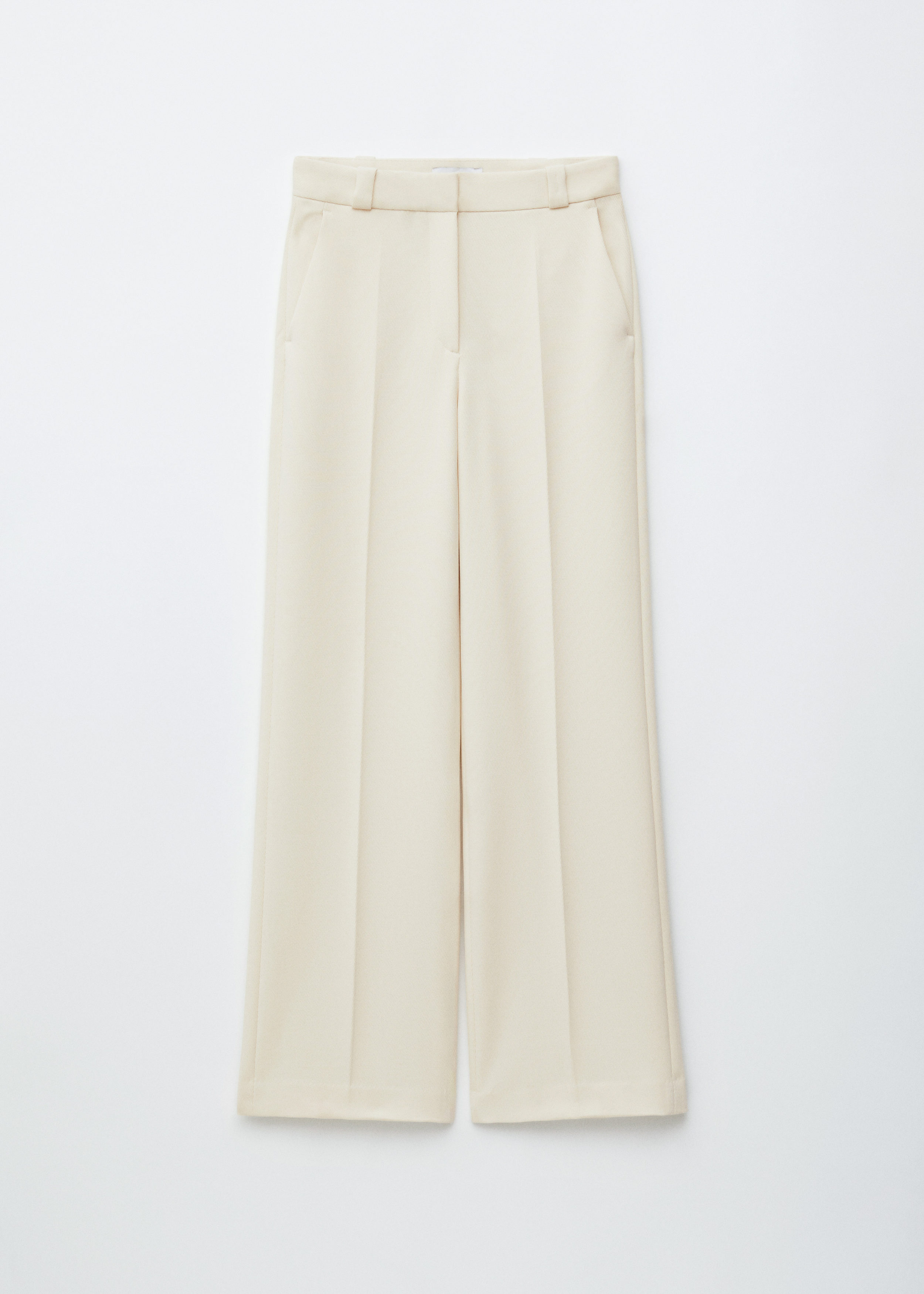 Straight Press-Crease Trousers