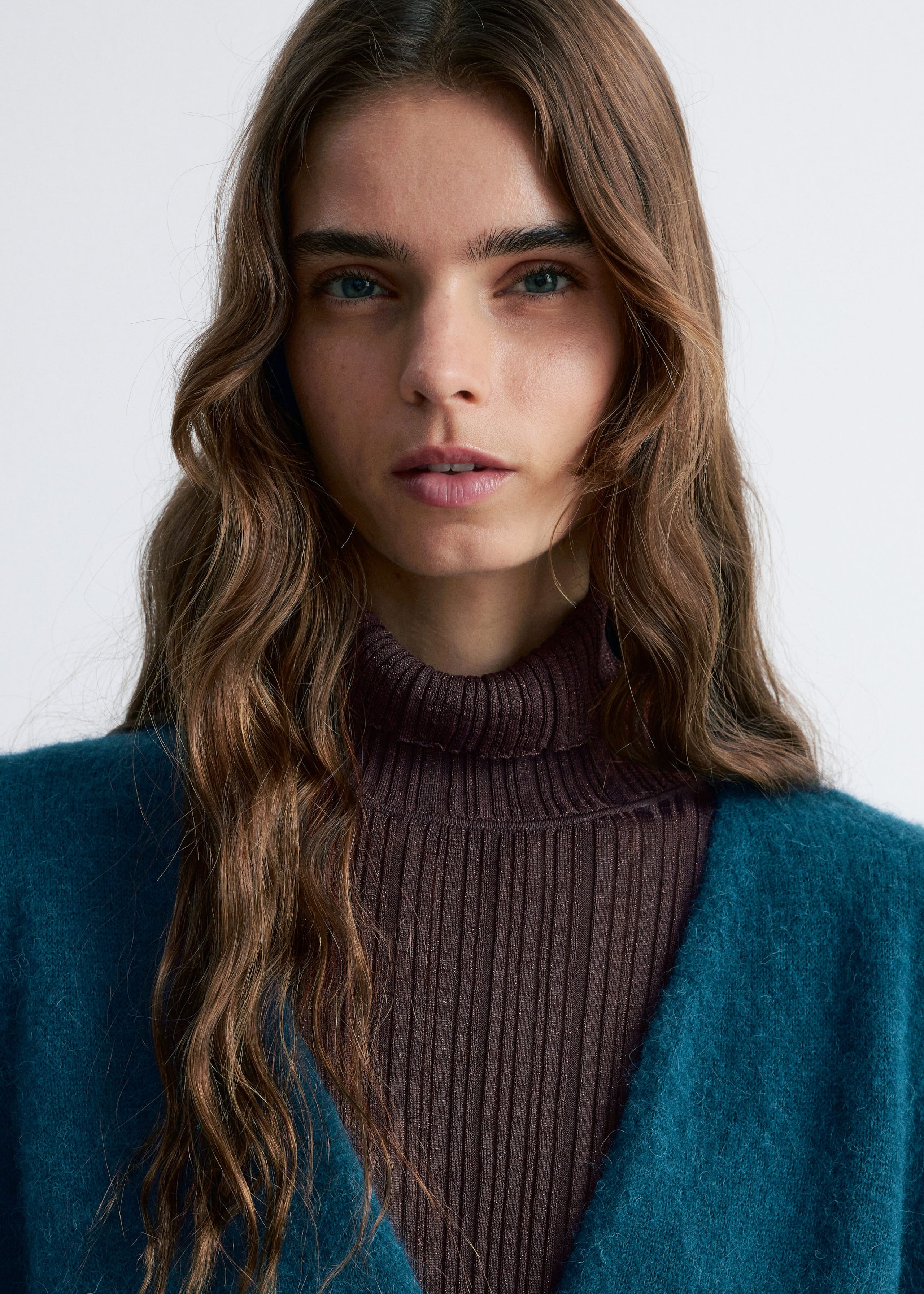 Image of Mohair-Blend Knitted Wrap Cardigan