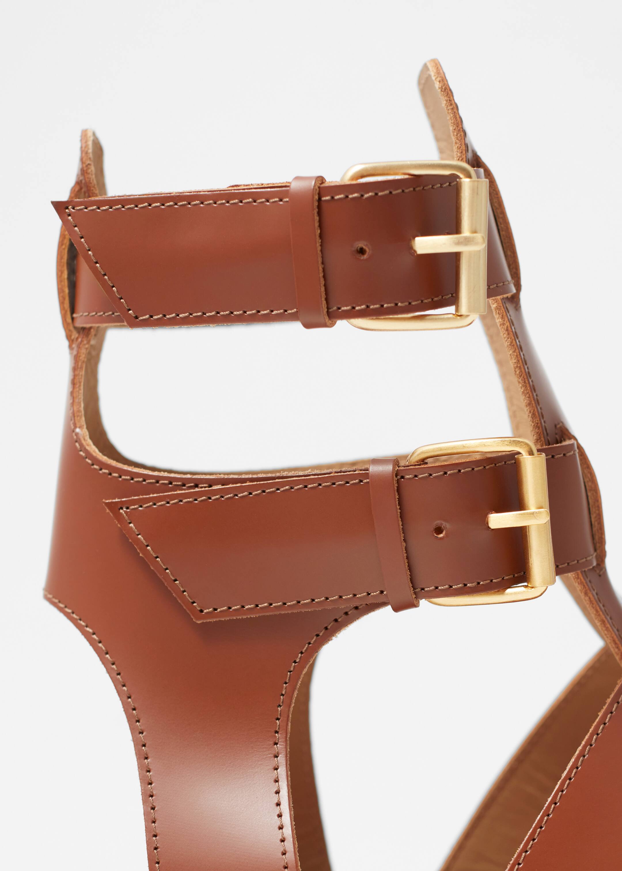 Visualizza immagine più grande: Sandali fisherman in pelle - Cognac - DONNA | H&M IT 4