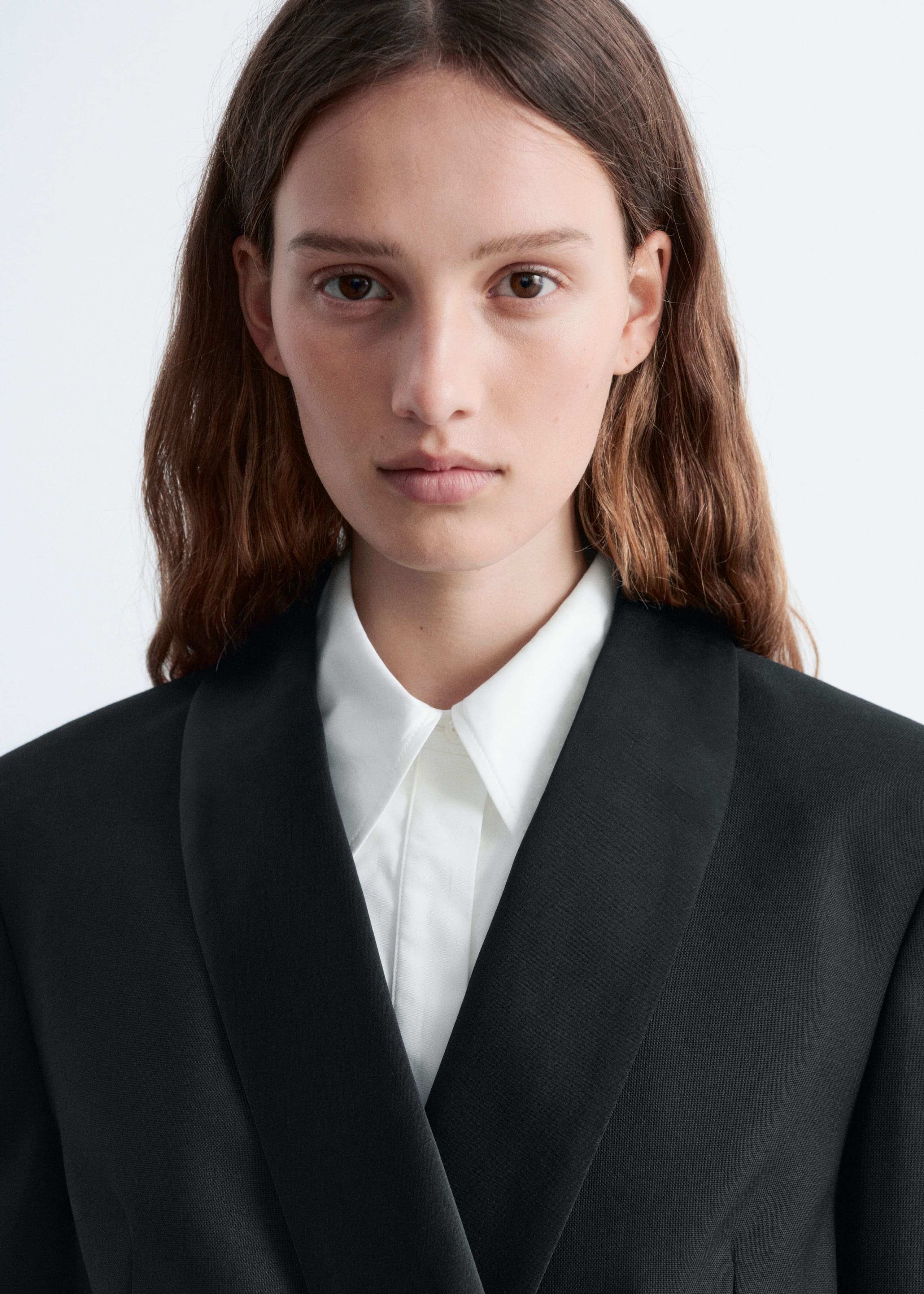 Image of Double-Breasted Wool Blazer