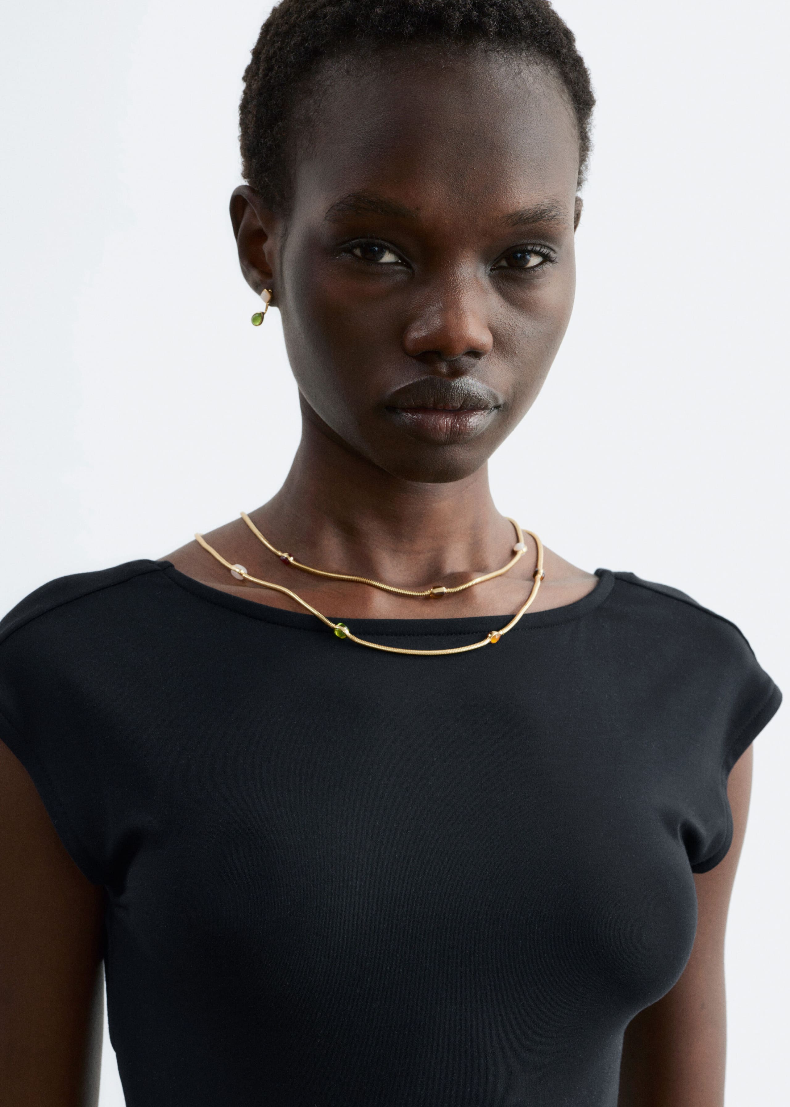 Fitted Open-Back T-Shirt - Butter Yellow - Lookbook