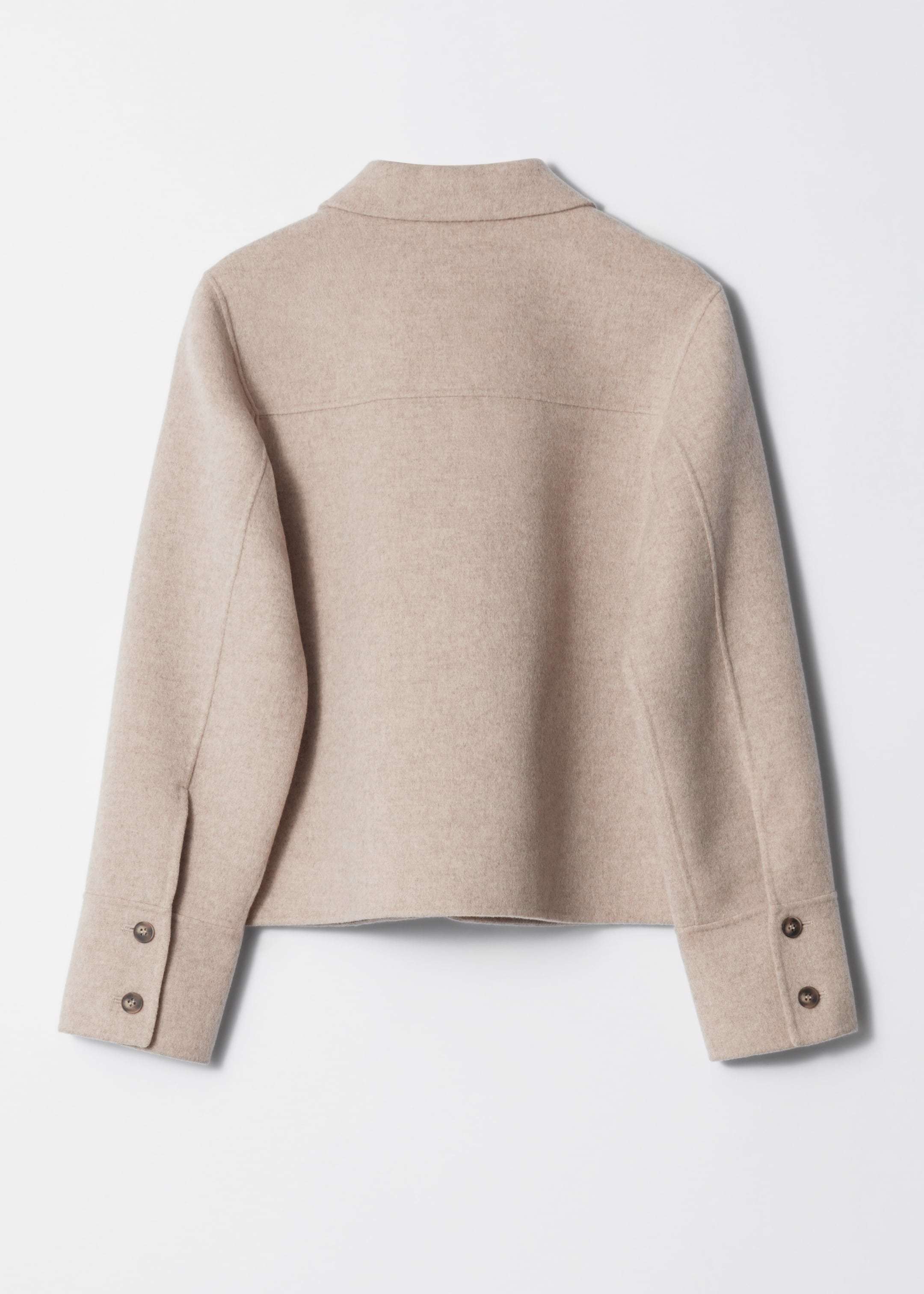 Προβολή μεγαλύτερης εικόνας: Μάλλινο Σακάκι με Γιακά - Μπεζ - Ladies | H&M GR 1