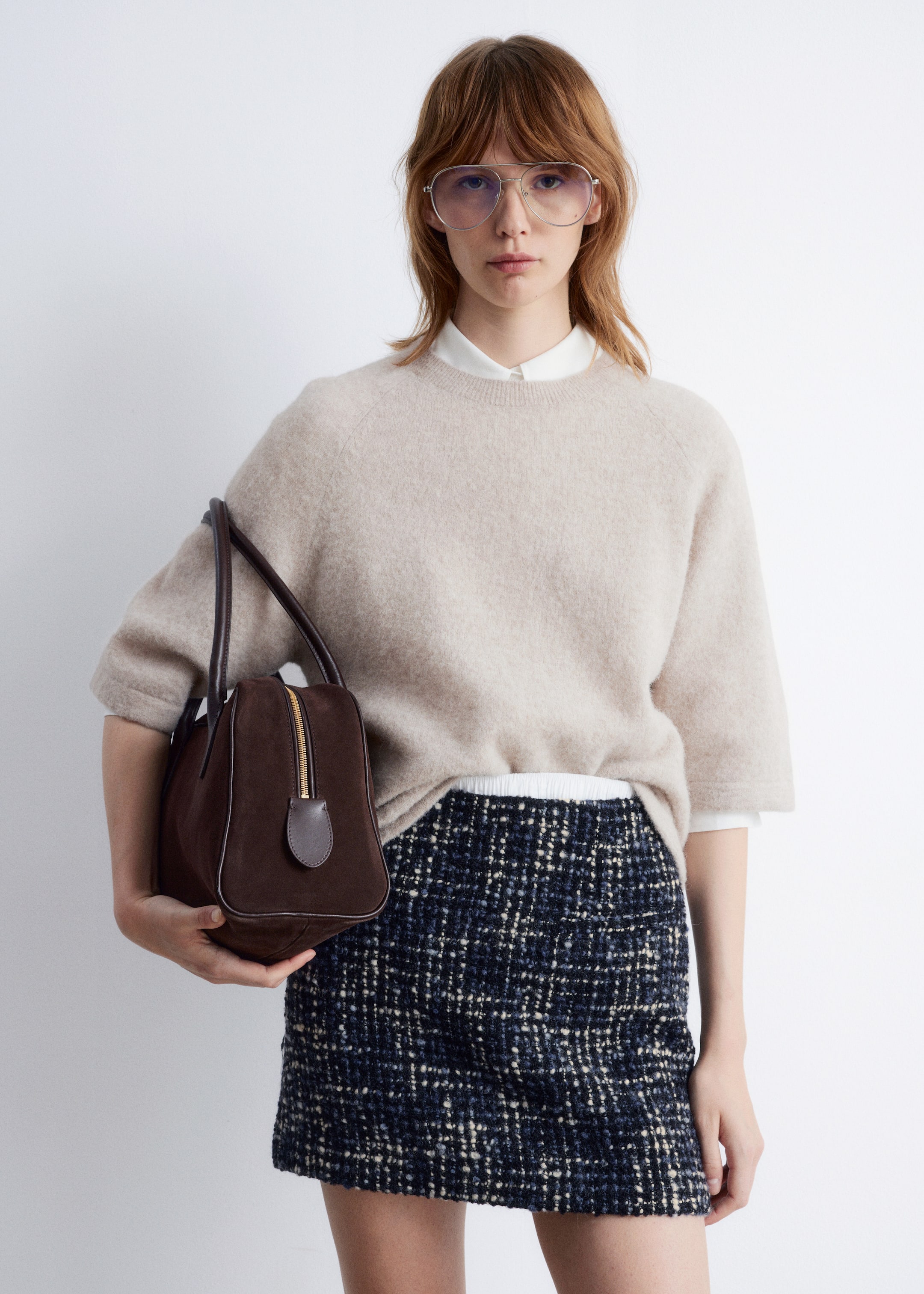 Grösseres Bild ansehen: Strickoberteil aus Alpaka-Mix - Hellbeige - DAMEN | H&M CH 1