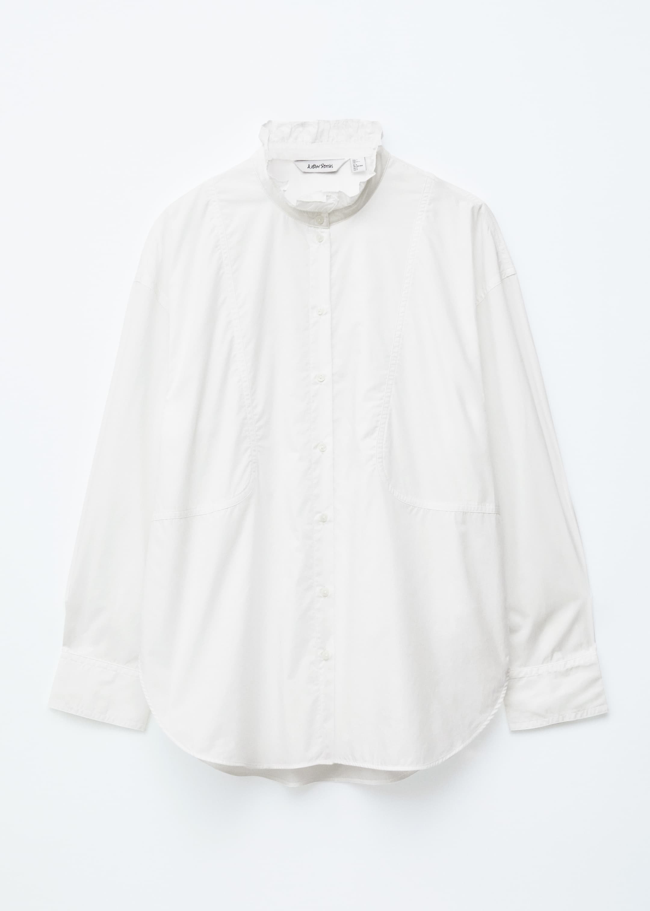 Nagyobb kép megtekintése: Hosszú állógalléros pamuting - Fehér - NŐI | H&M HU 6