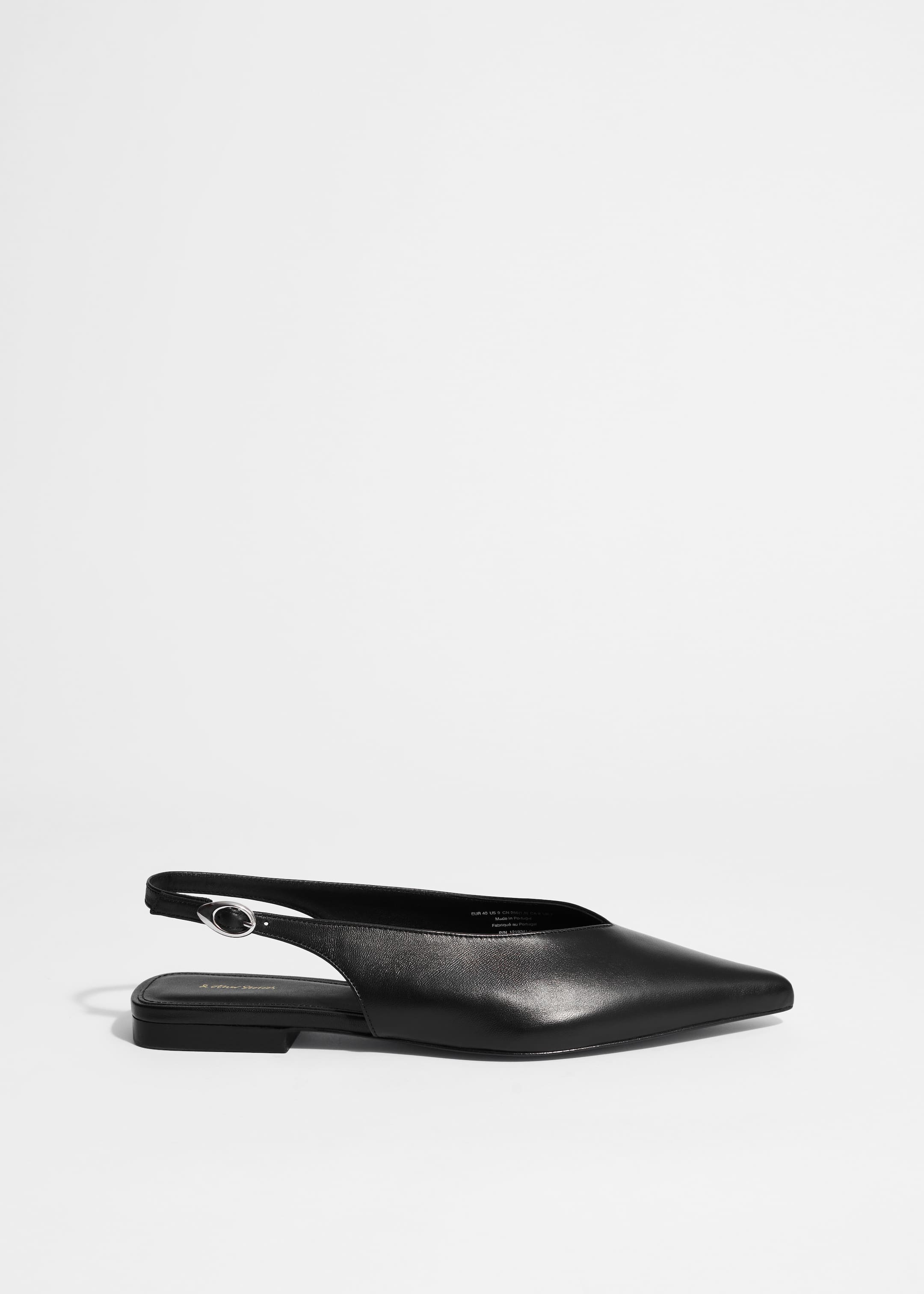 Grösseres Bild ansehen: Spitz zulaufende Pumps mit Fersenriemen - Schwarz - DAMEN | H&M CH 1