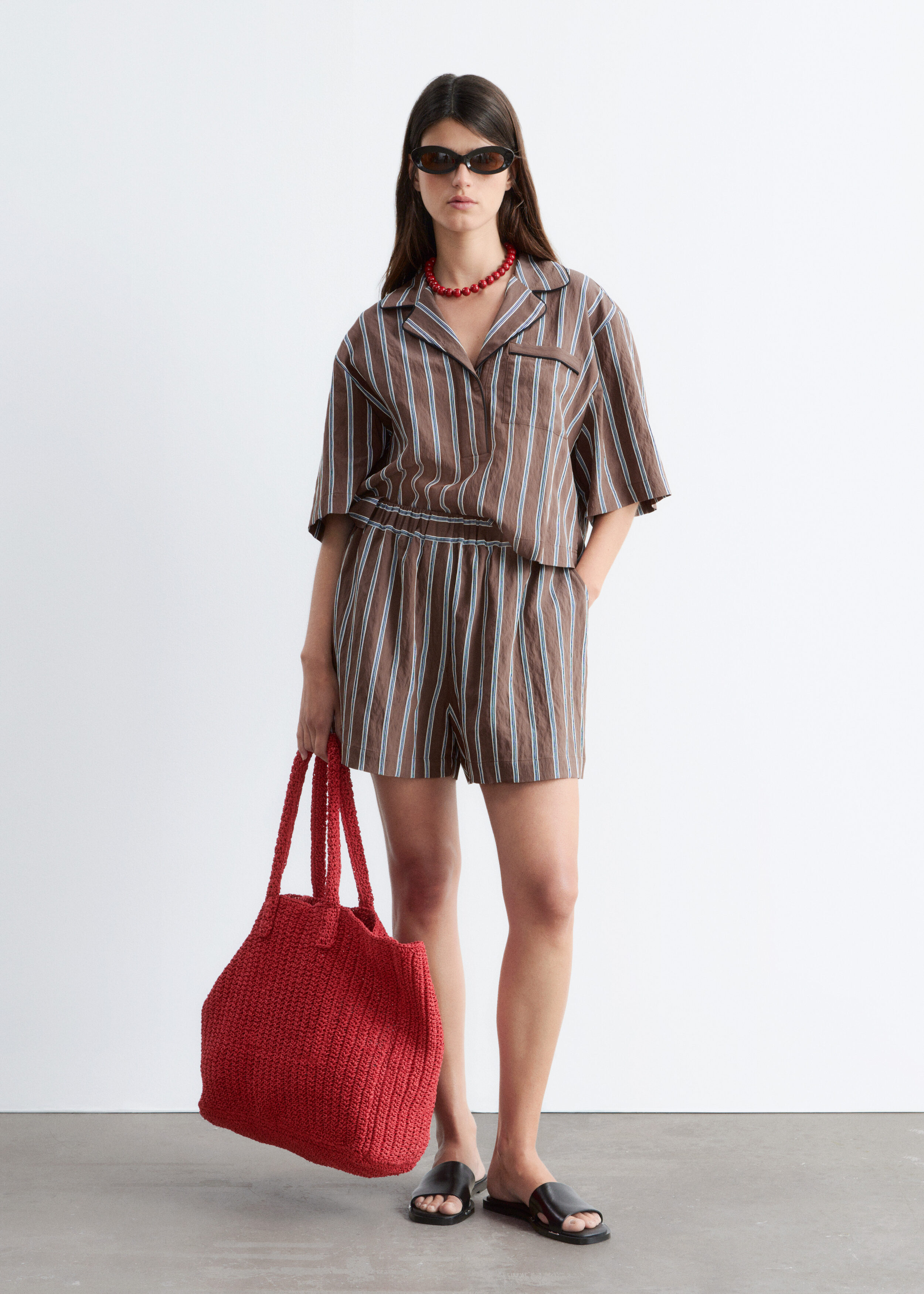 Voluminous Boxer-Style Shorts
