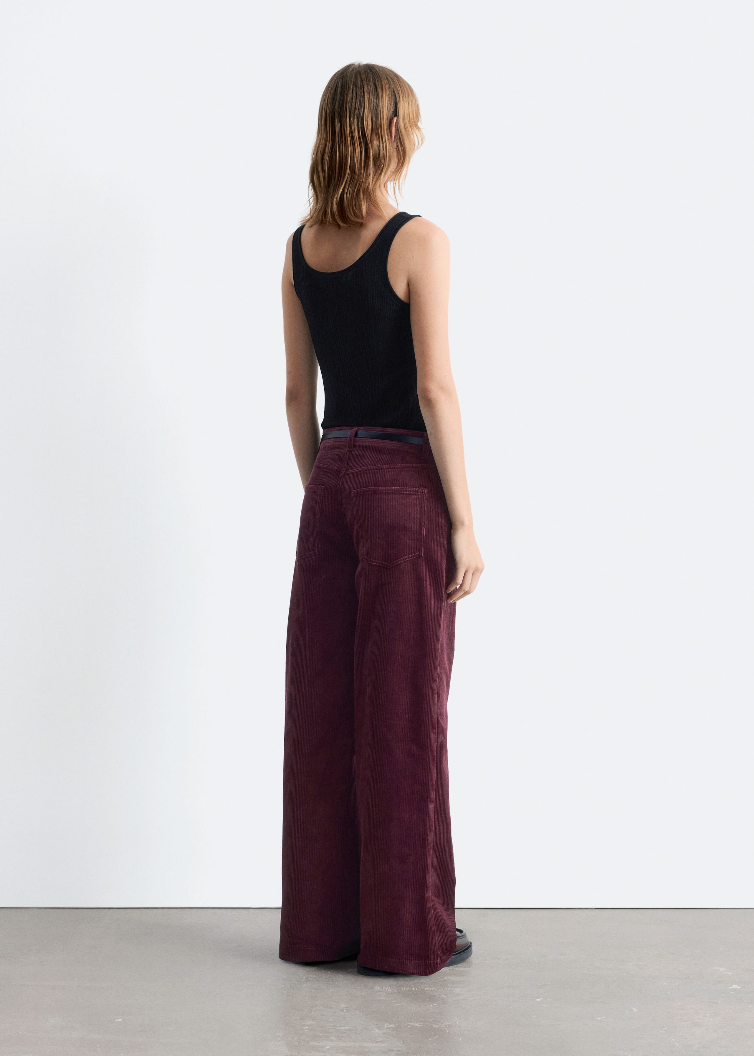 Image of Flared Corduroy Trousers