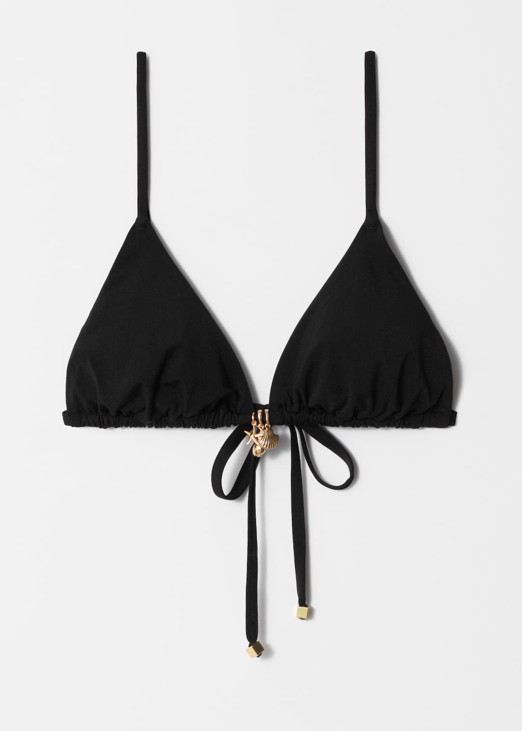 Haut de bikini triangle orné de breloques