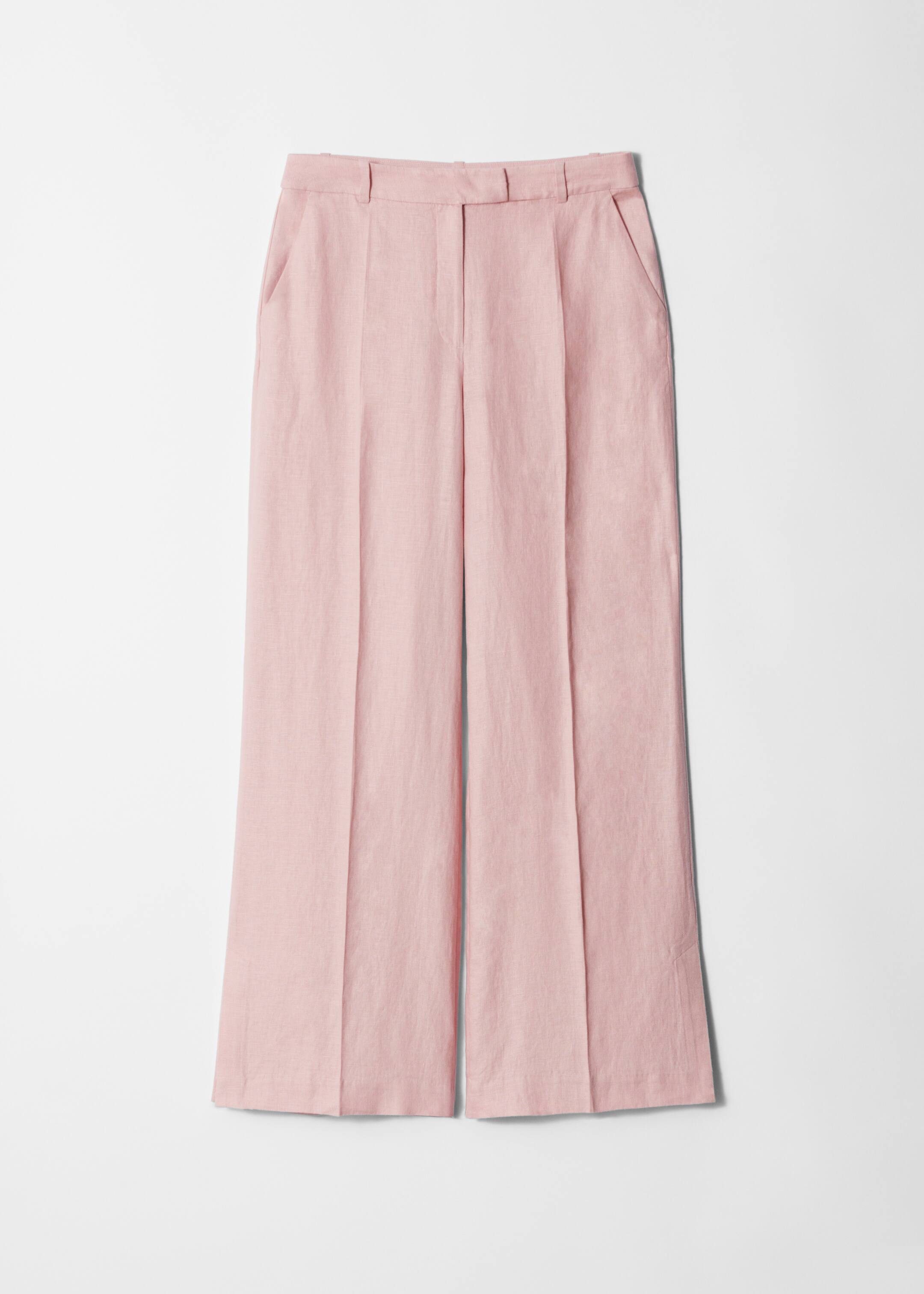 Agrandir l'image: Pantalon habillé en lin - Rose clair - FEMME | H&M BE 4
