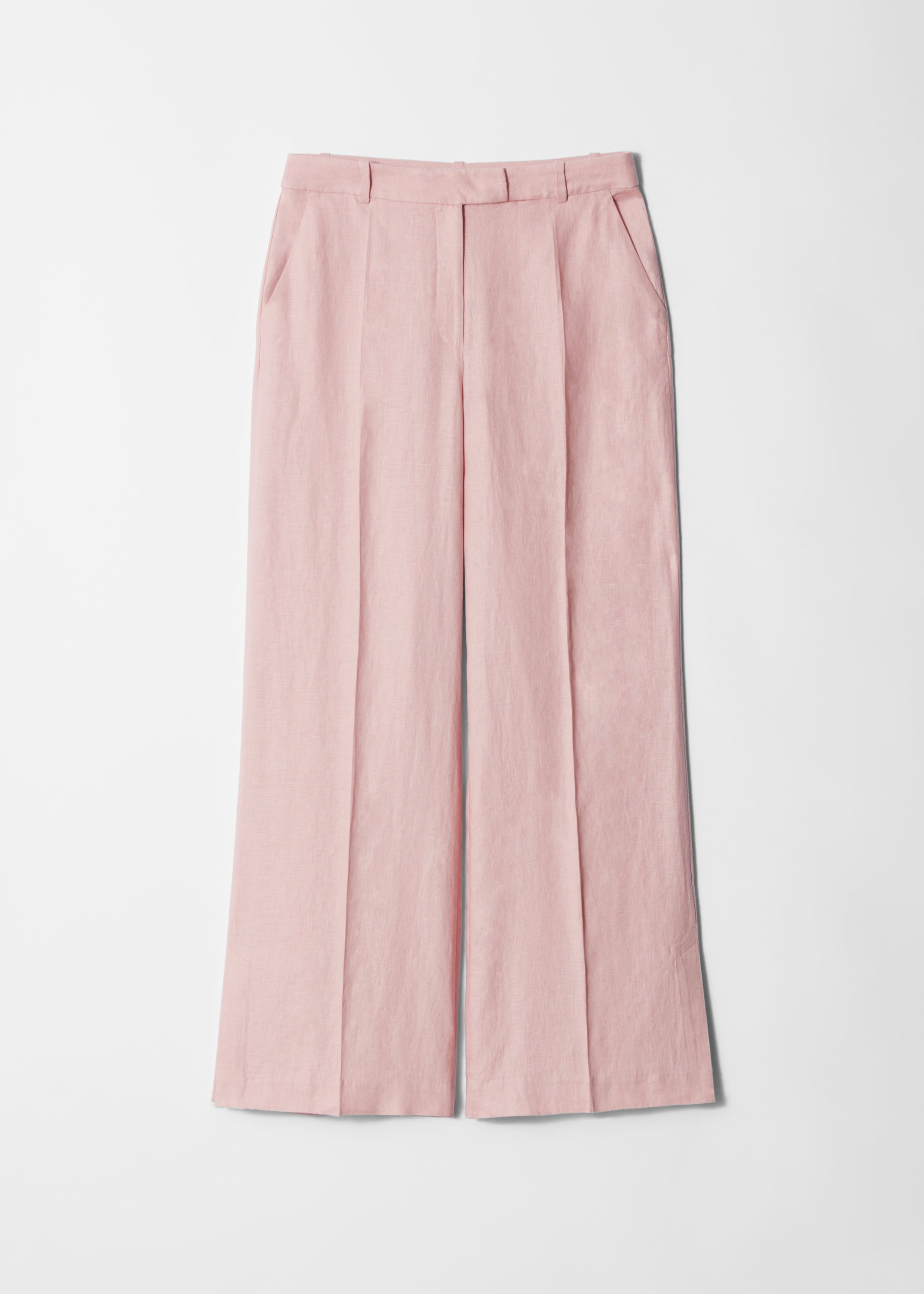 Ver imagen más grande: Pantalones sastre de lino - Rosa claro - MUJER | H&M ES 4
