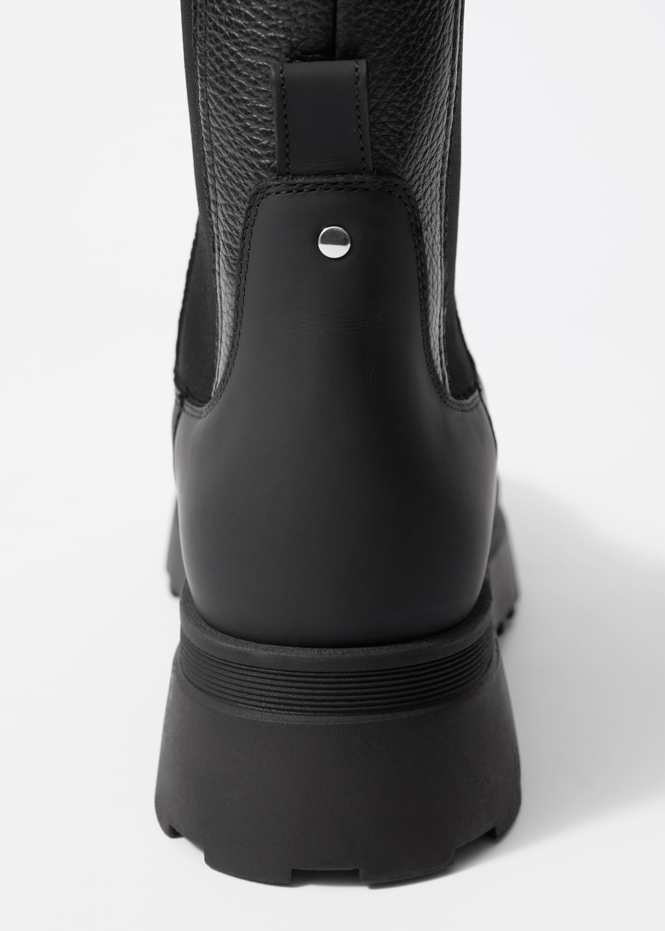 Ingrandisci l'immagine: Lined Leather Chelsea Boots - Black - DONNA | H&M CH 4