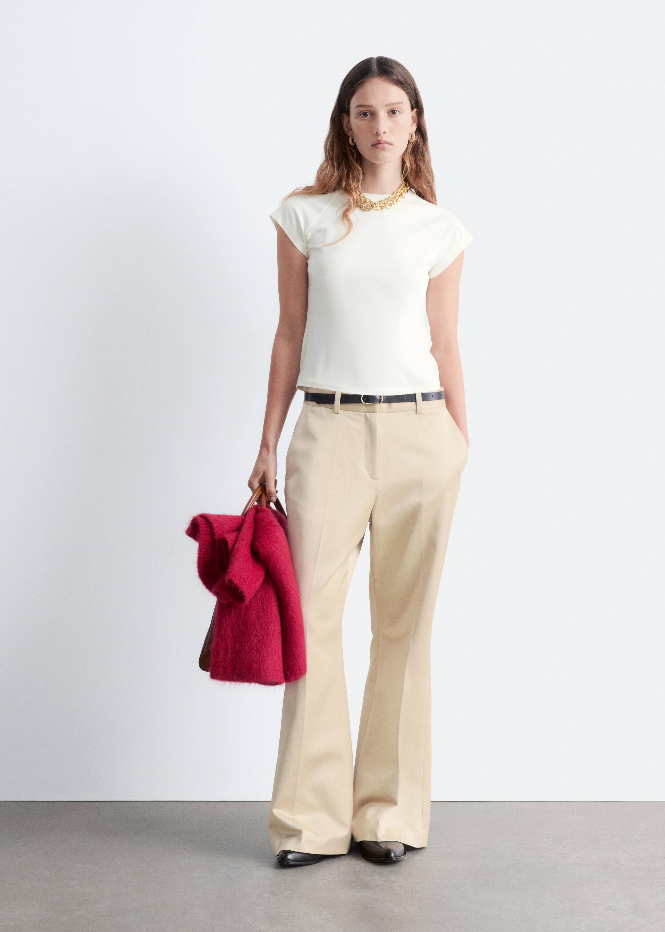 Größeres Bild ansehen: Eng anliegendes T-Shirt mit Raglanärmeln - Weiß - Ladies | H&M DE 2