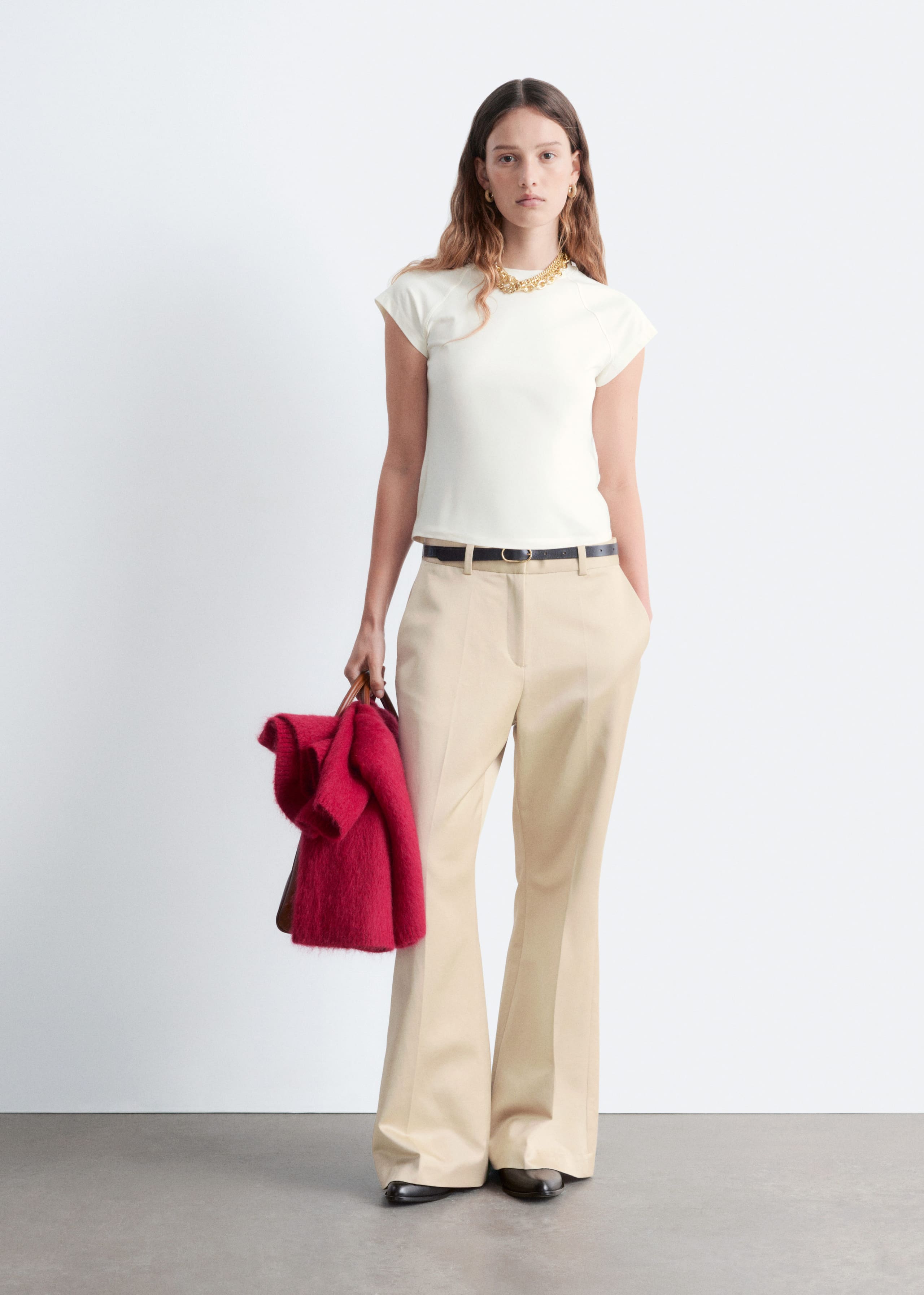 Image of Fitted Raglan-Sleeve T-shirt