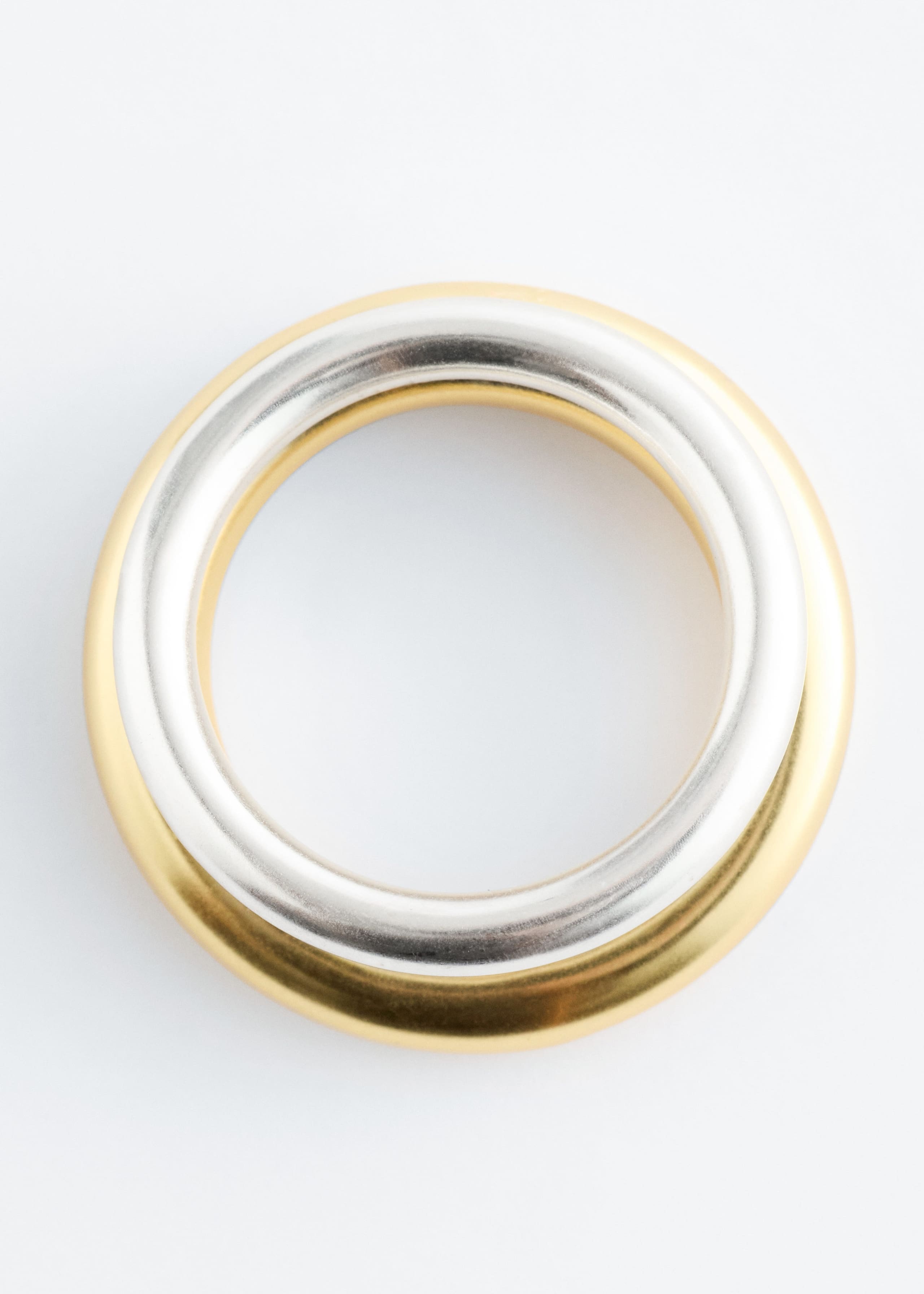 Two-Tone Sculptural Ring - Gold/Silver - Still Life