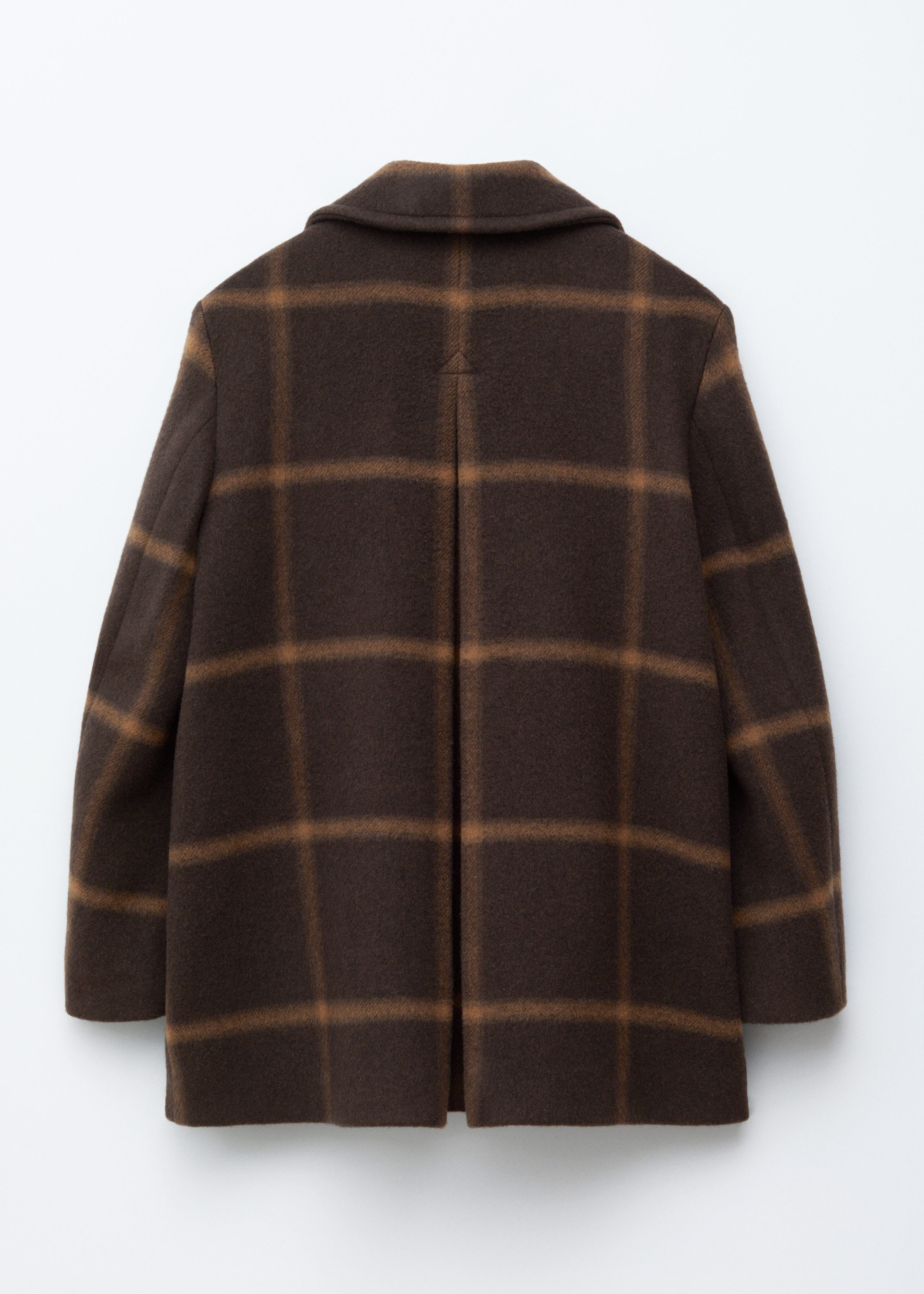 A-line Wool Coat - Brown Checked - Coats - & Other Stories US
