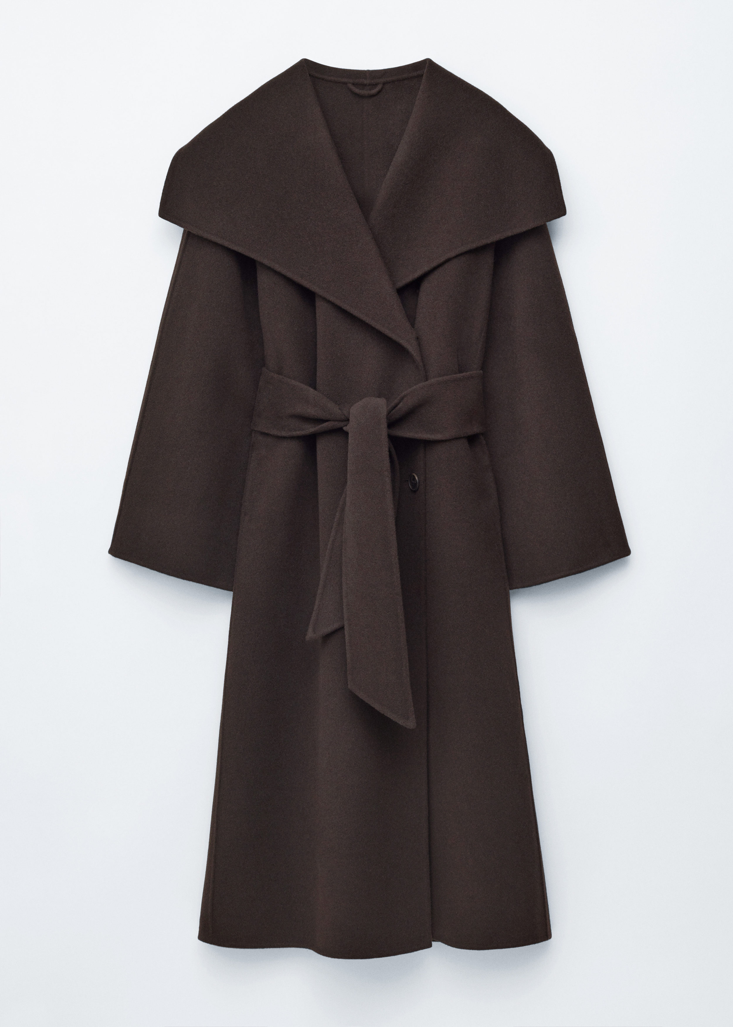 Shawl-Collar Wool Maxi Coat - Dark Brown - & Other Stories US