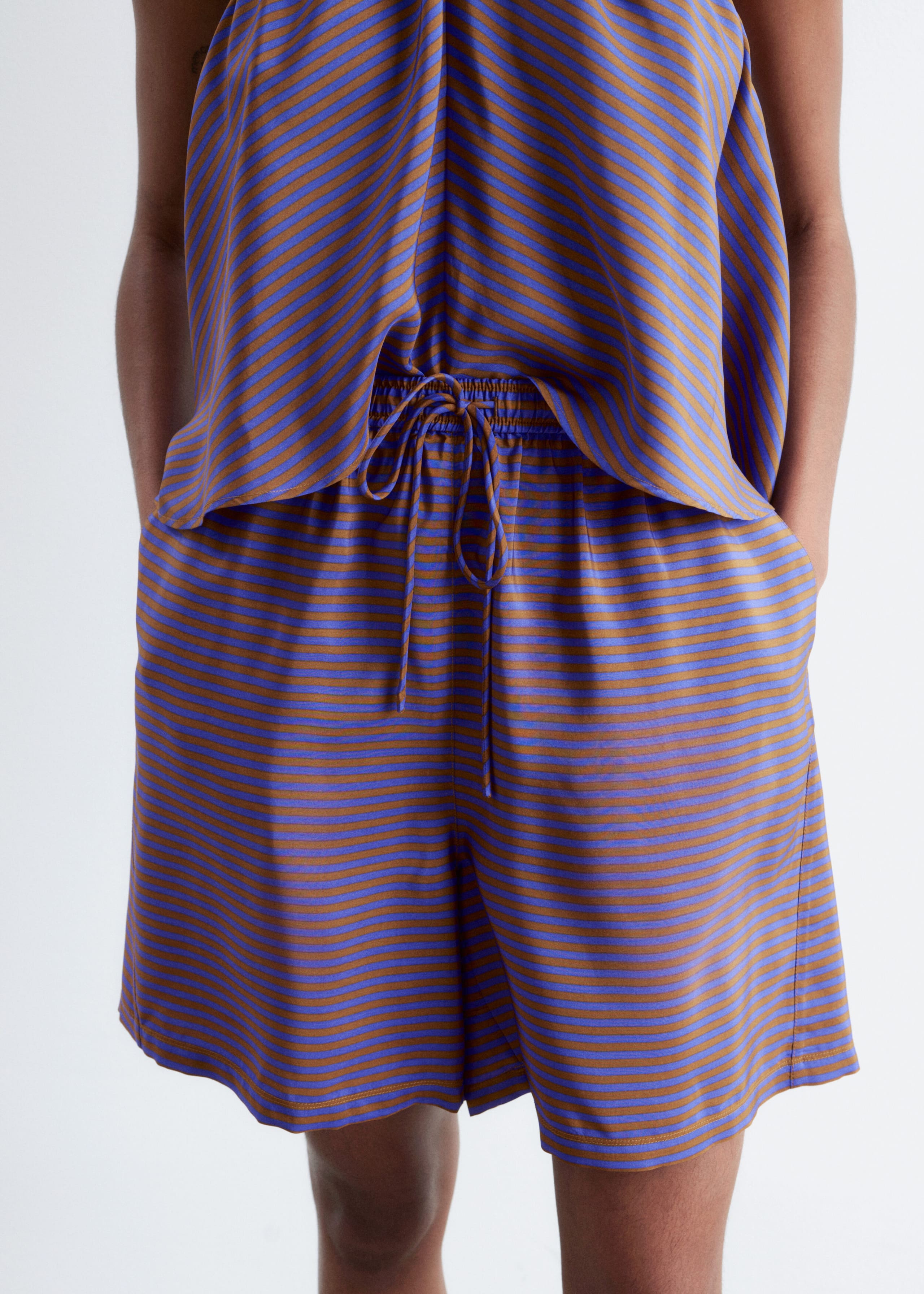 Image of Silk Drawstring Shorts